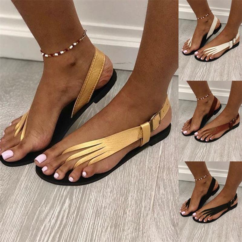 Women's Flip Flops Flat Side Large Size Fashion Sandals