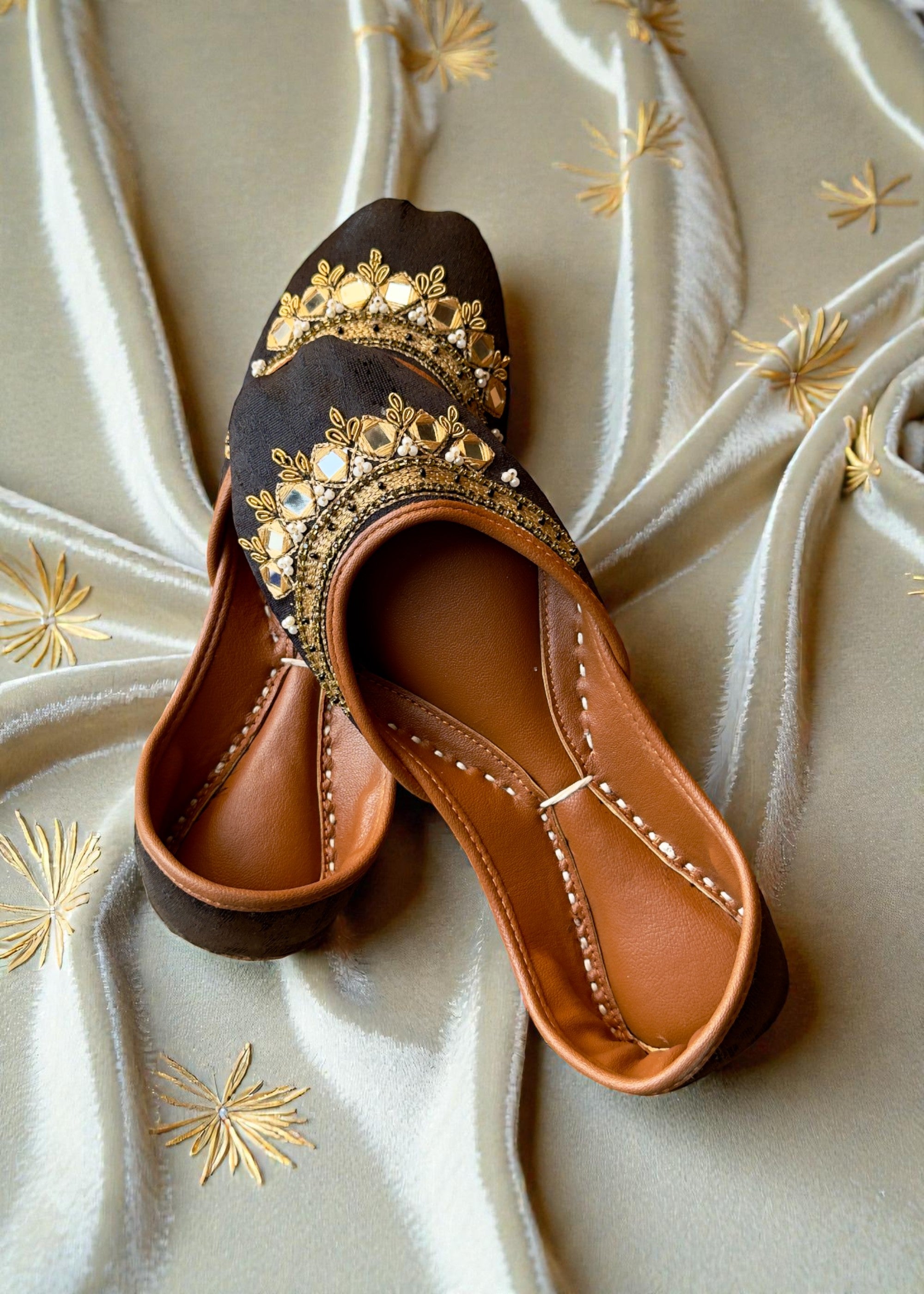 Khussa in Black by - High Quality Women Khussa NZL3784