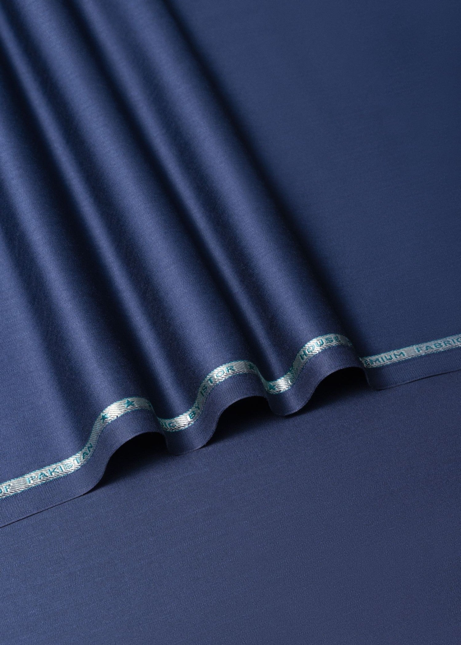 cotton Unstitched in Midnight blue by Istor House Of Premium Fabrics