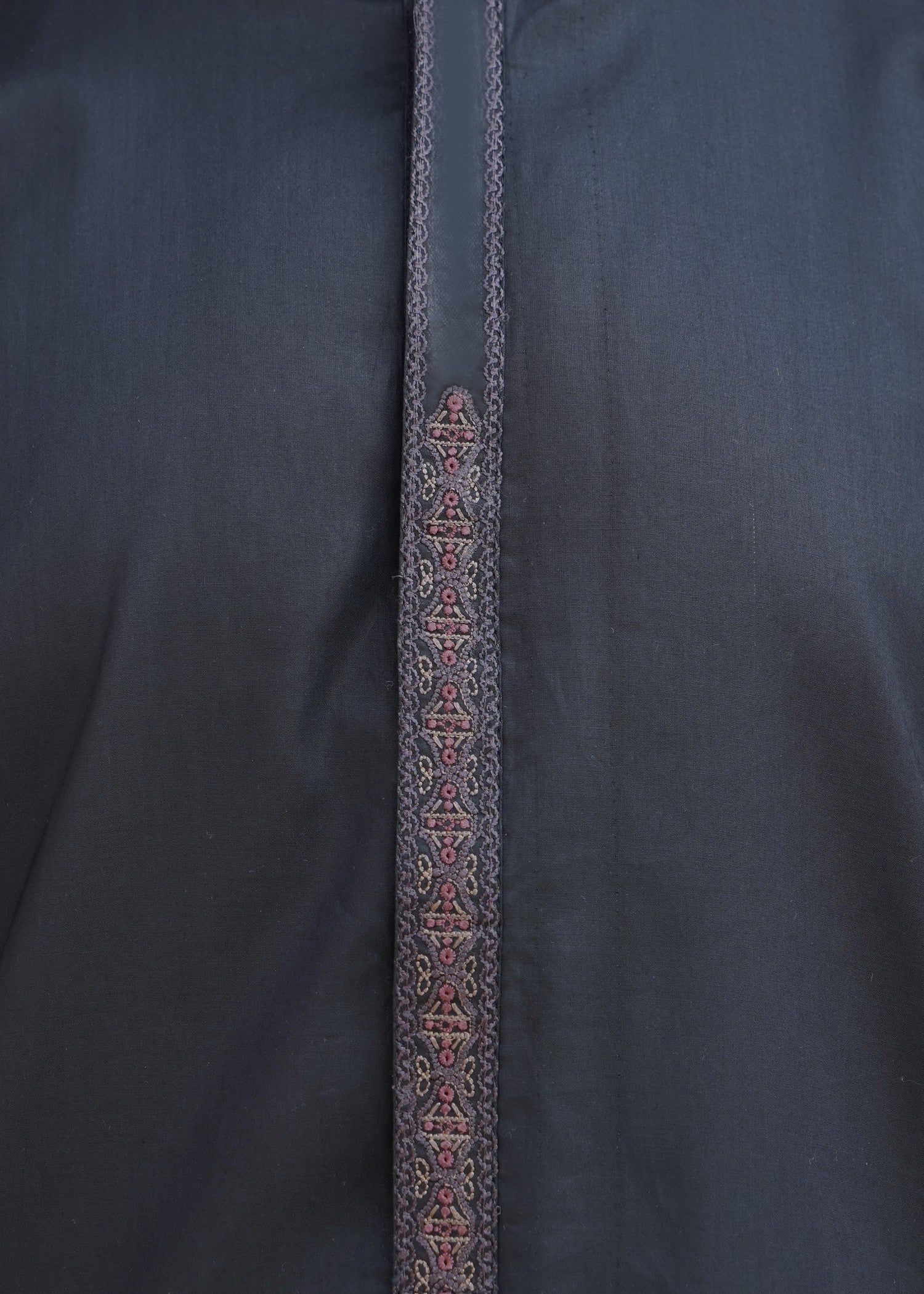 cotton viscose Unstitched in Black