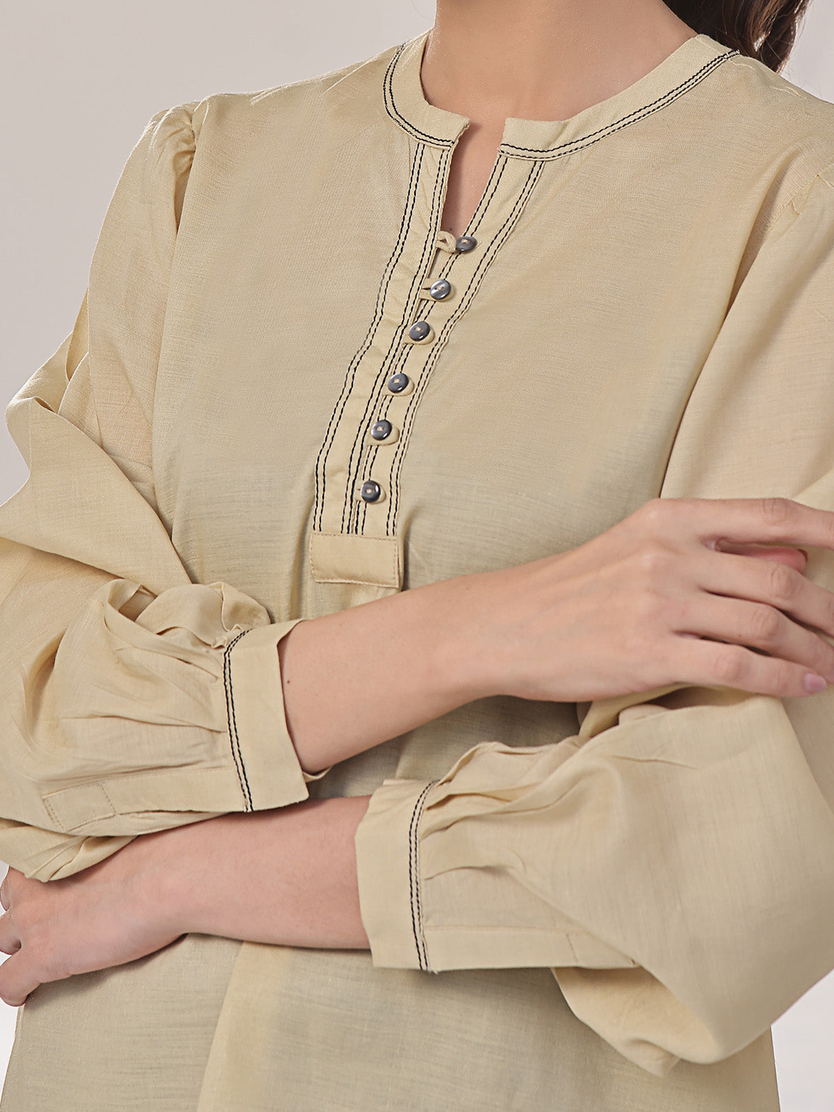 cotton Tunic in Beige