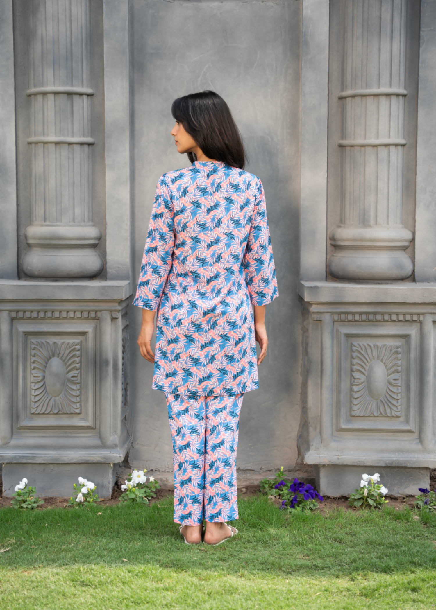 linen Co Ord Sets in Sky blue