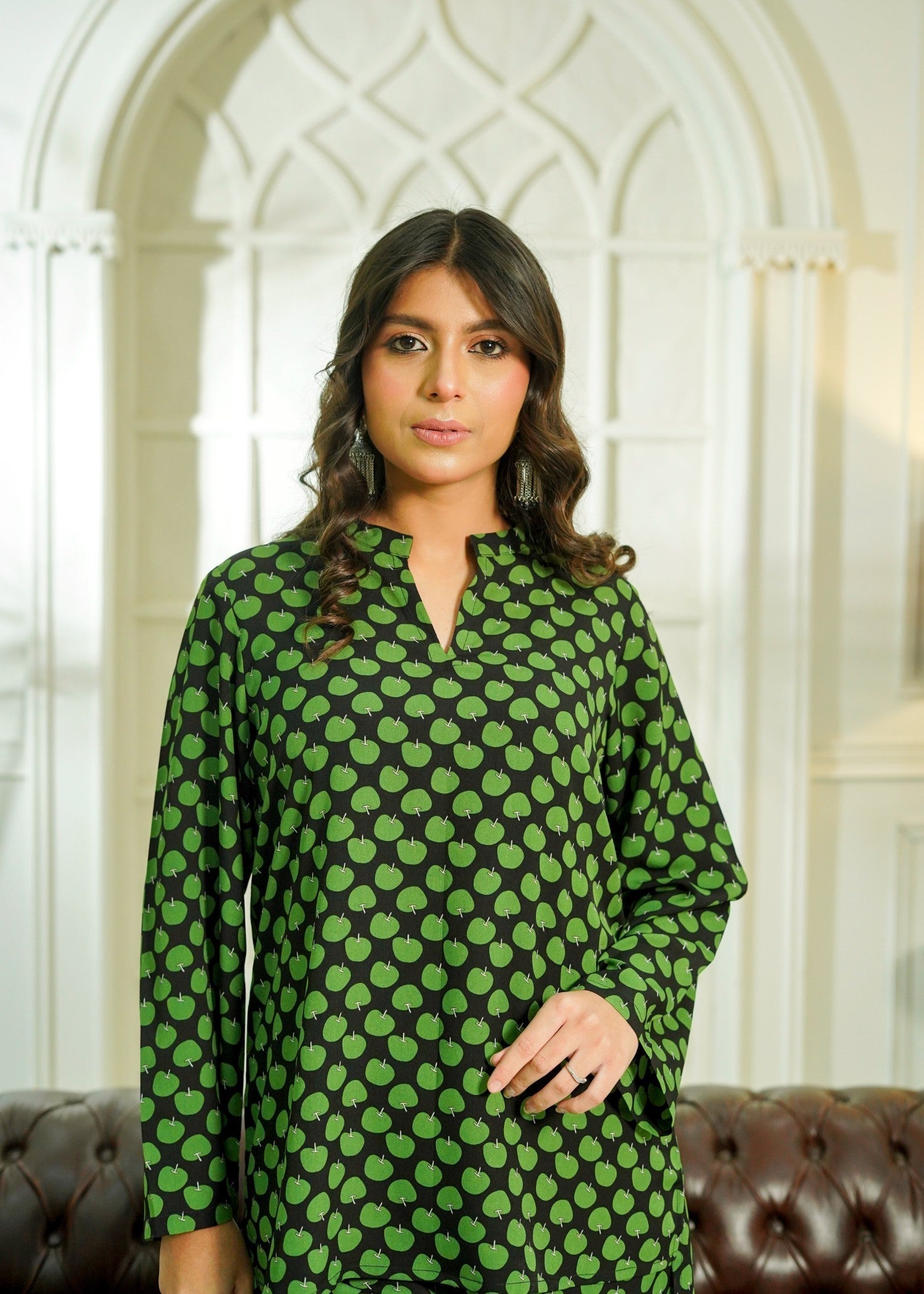 crepe Co ord Sets in Green