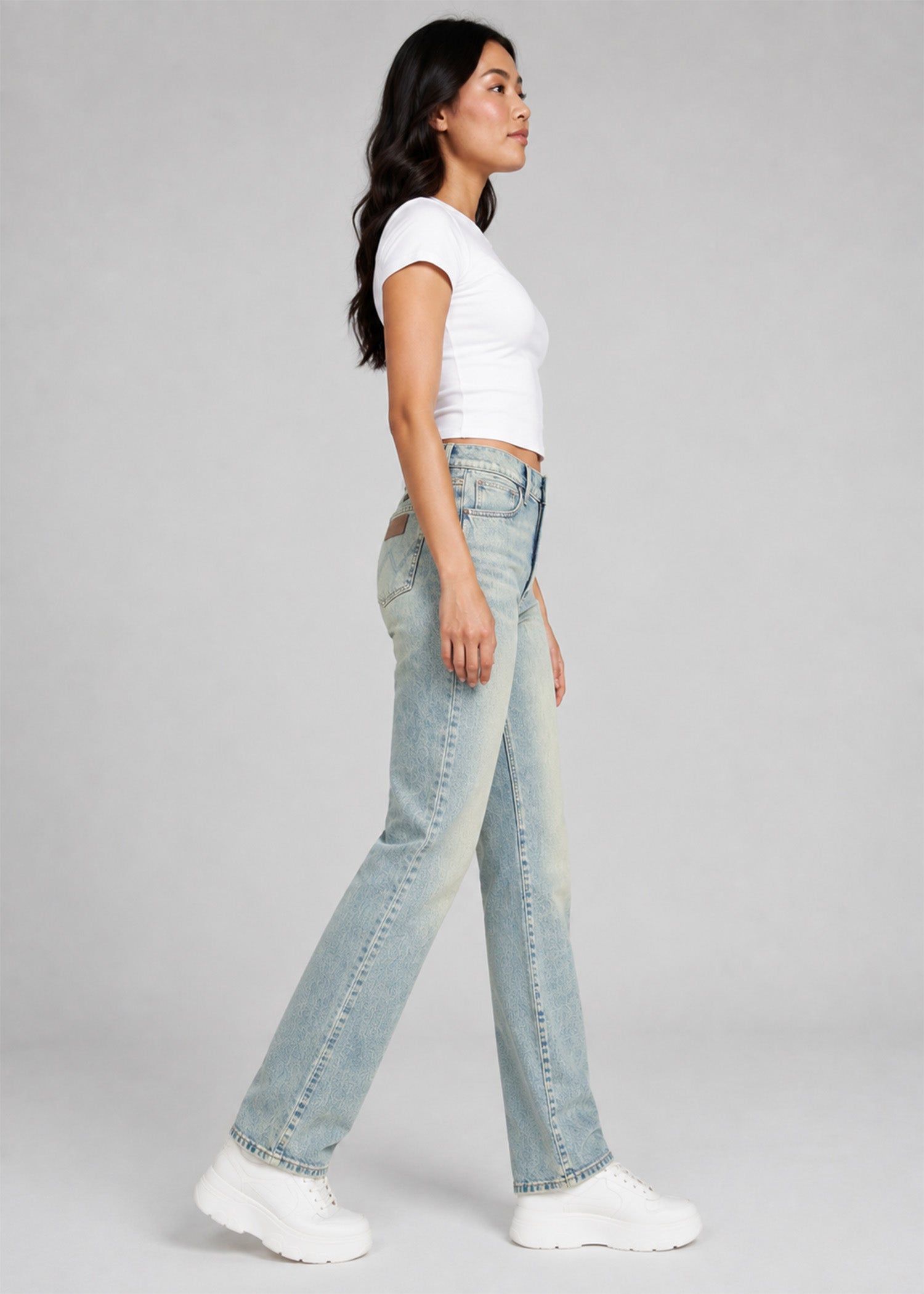 denim Jeans in Light cyan