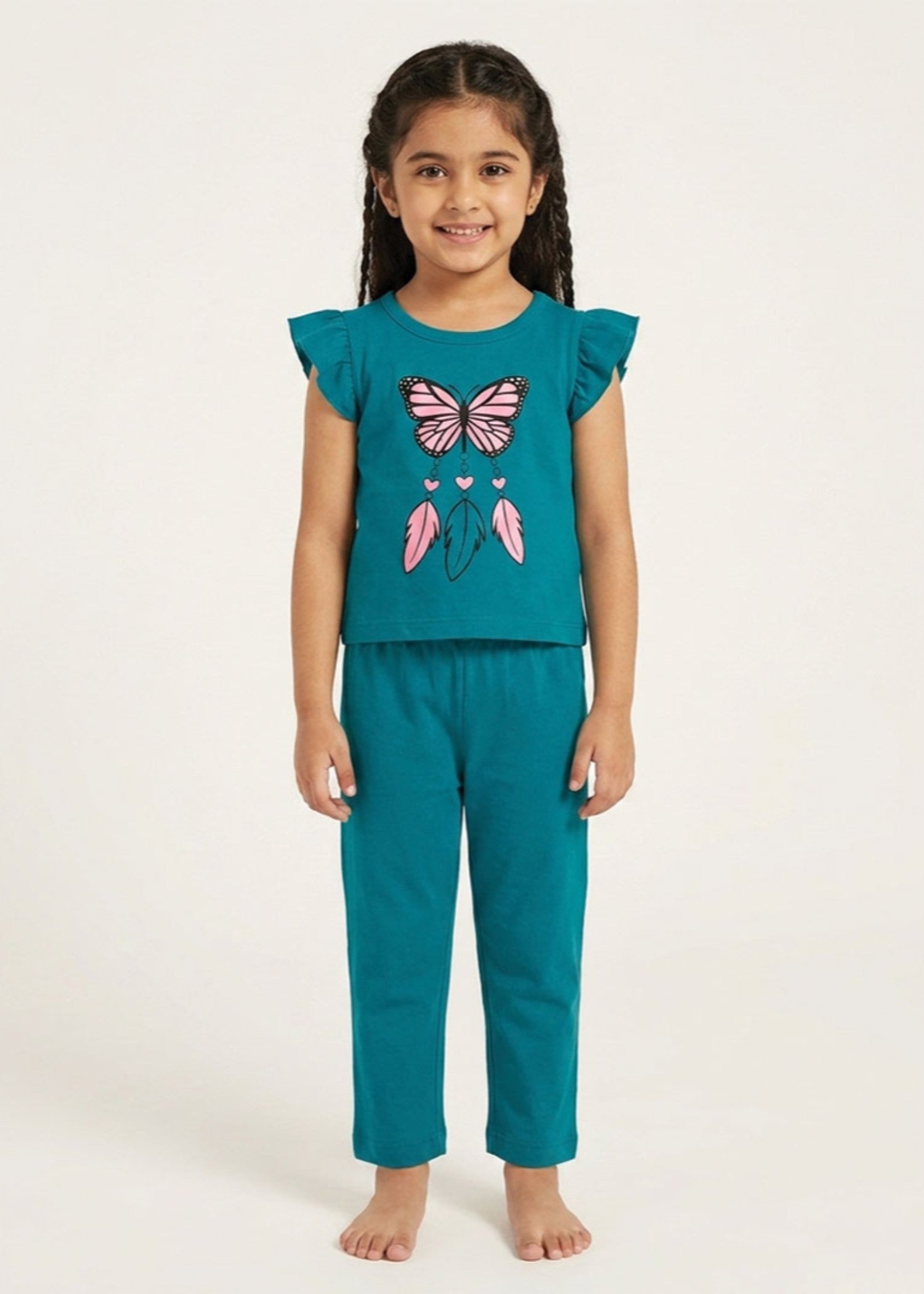 cotton Co Ord Sets in Jade green