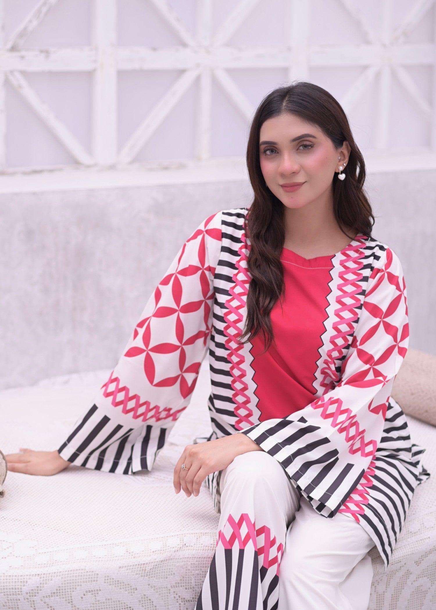 crepe Co Ord Sets in Red