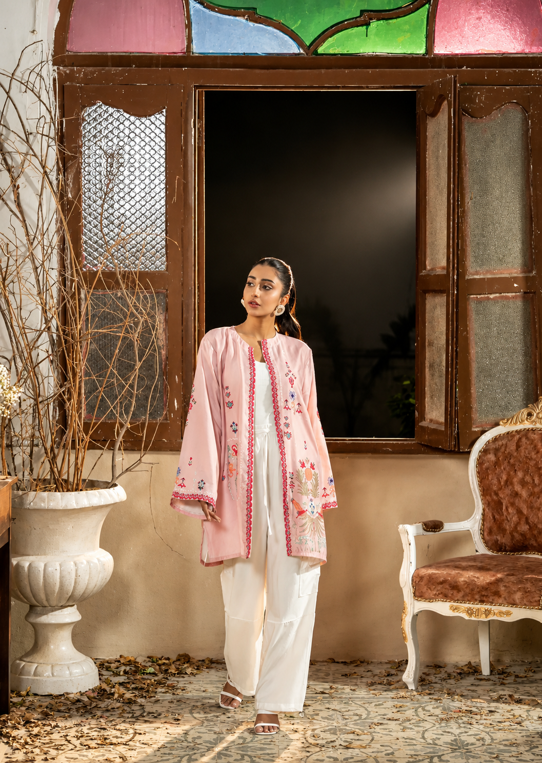 cambric Gown in Pink