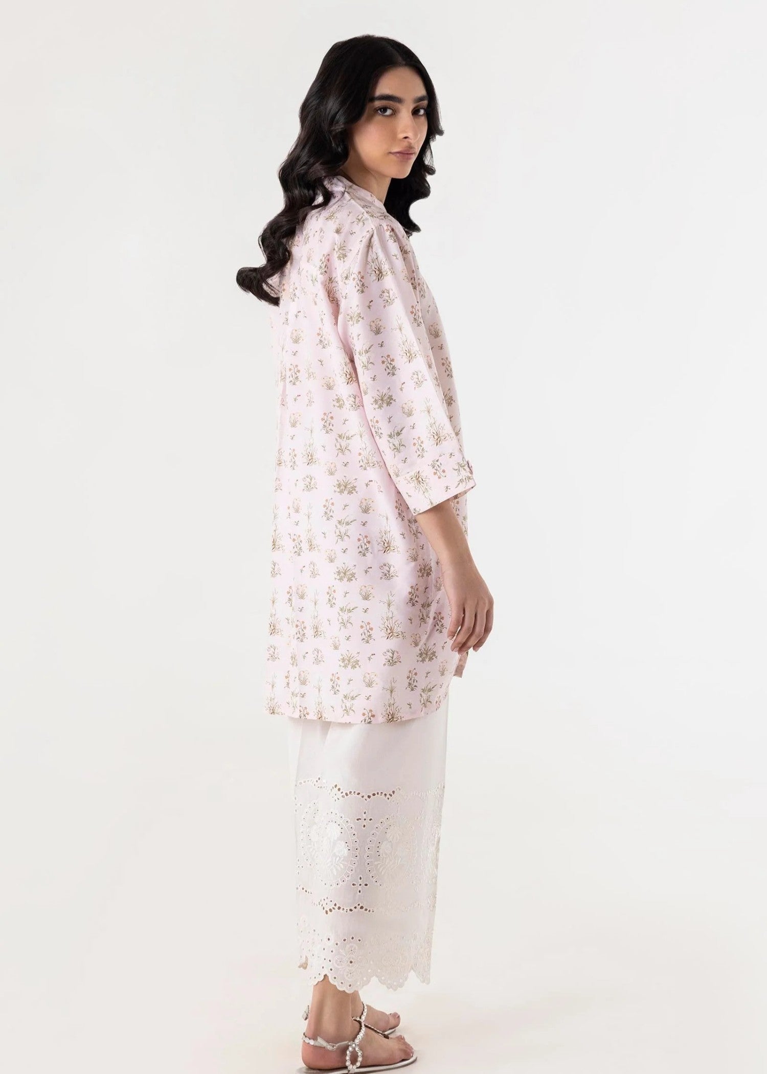 cambric Kurti in Pink