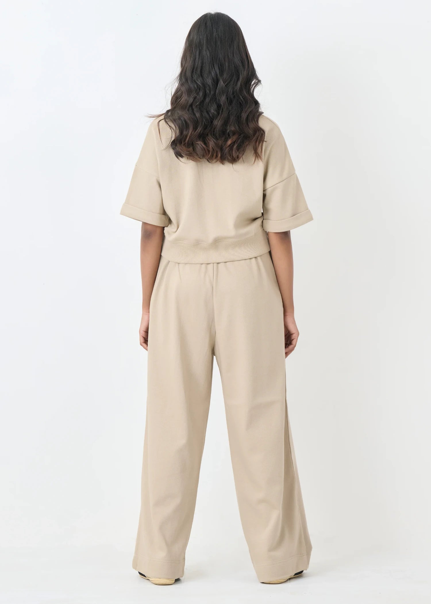 french terry Trousers in Beige