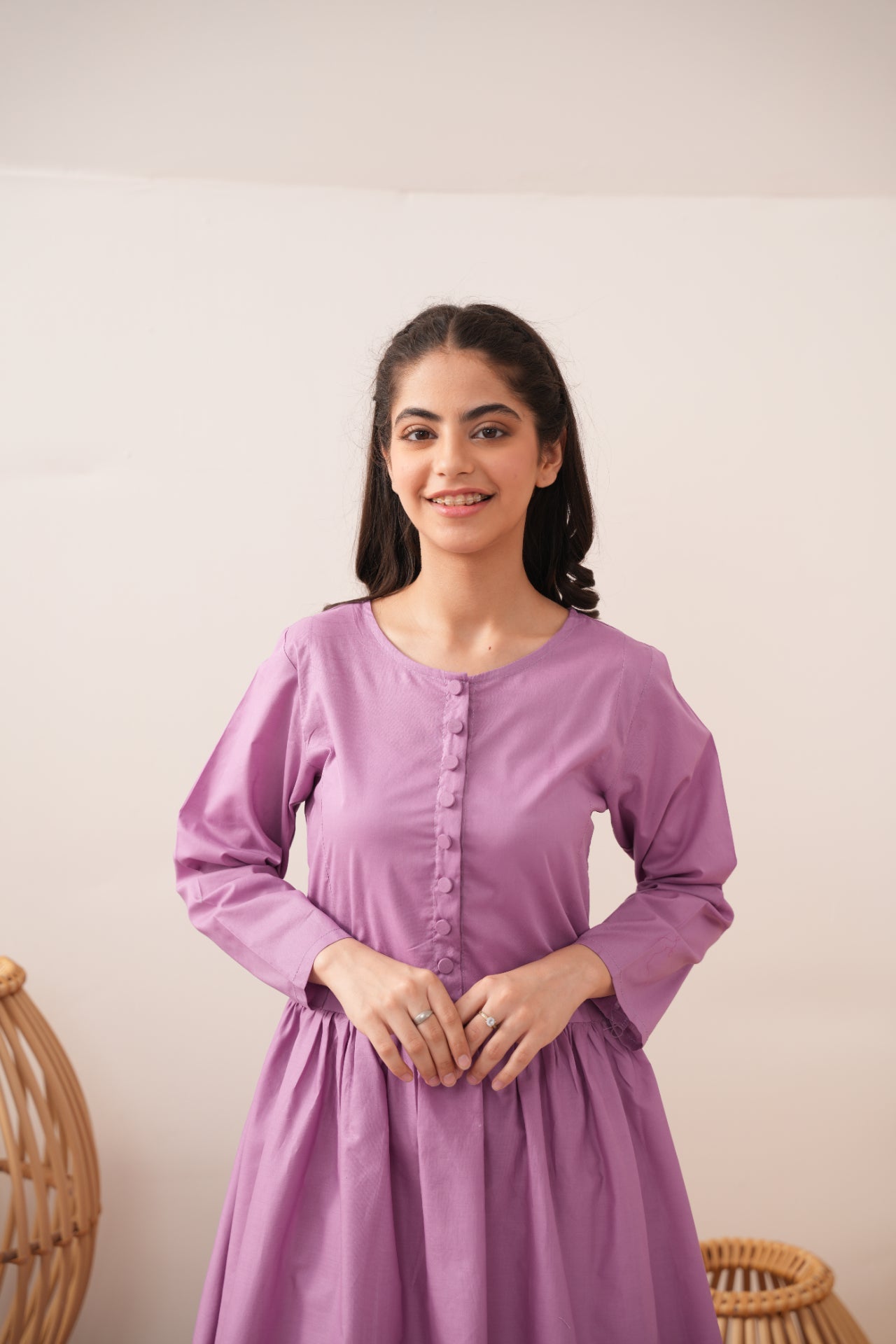 cotton Maxi in Mauve
