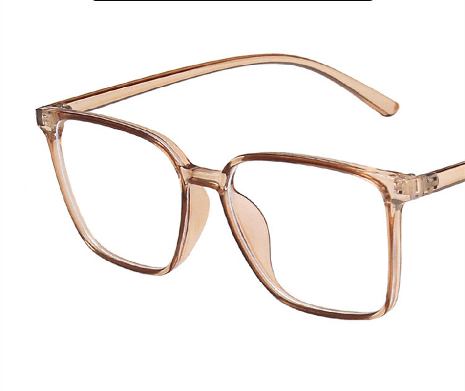 Anti-Blue Light Simple Square Glasses Frame New Ins Trend Flat Mirror Net Red Male and Female Same Glasses Frame