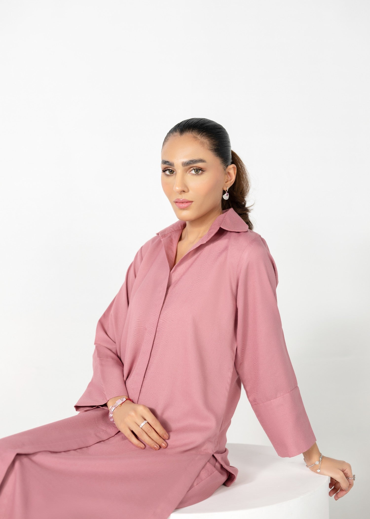 karandi Co Ord Sets in Pink