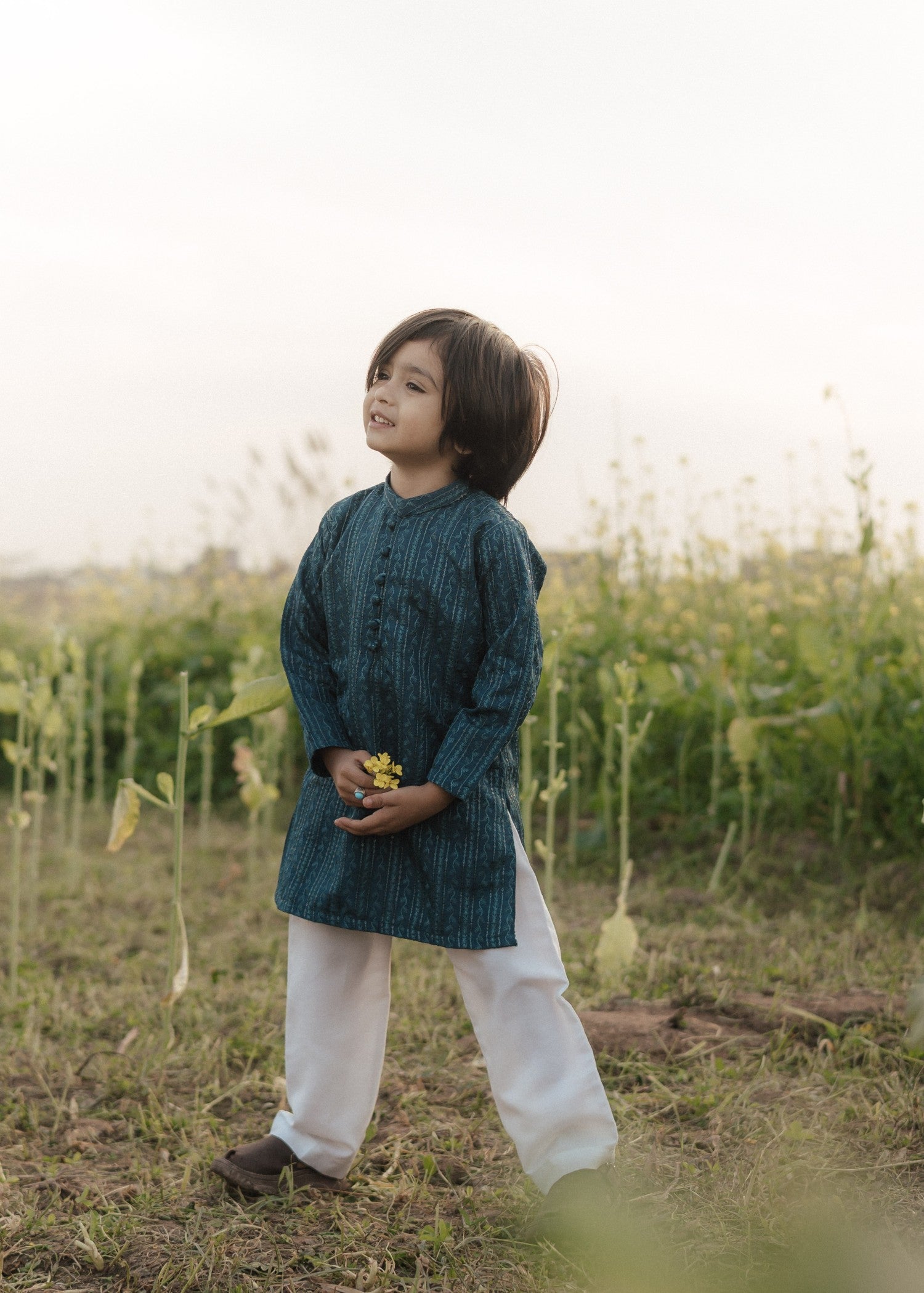masuri Kurta in Teal