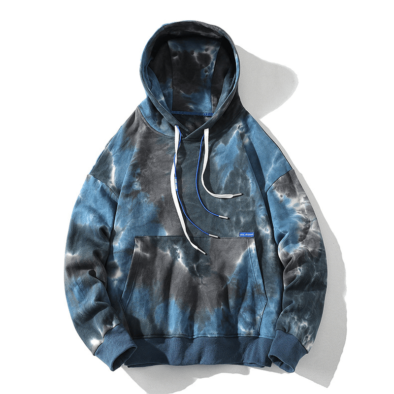 High Gram Hooded Tie Dye Sweatshirt Hip Hop Loose