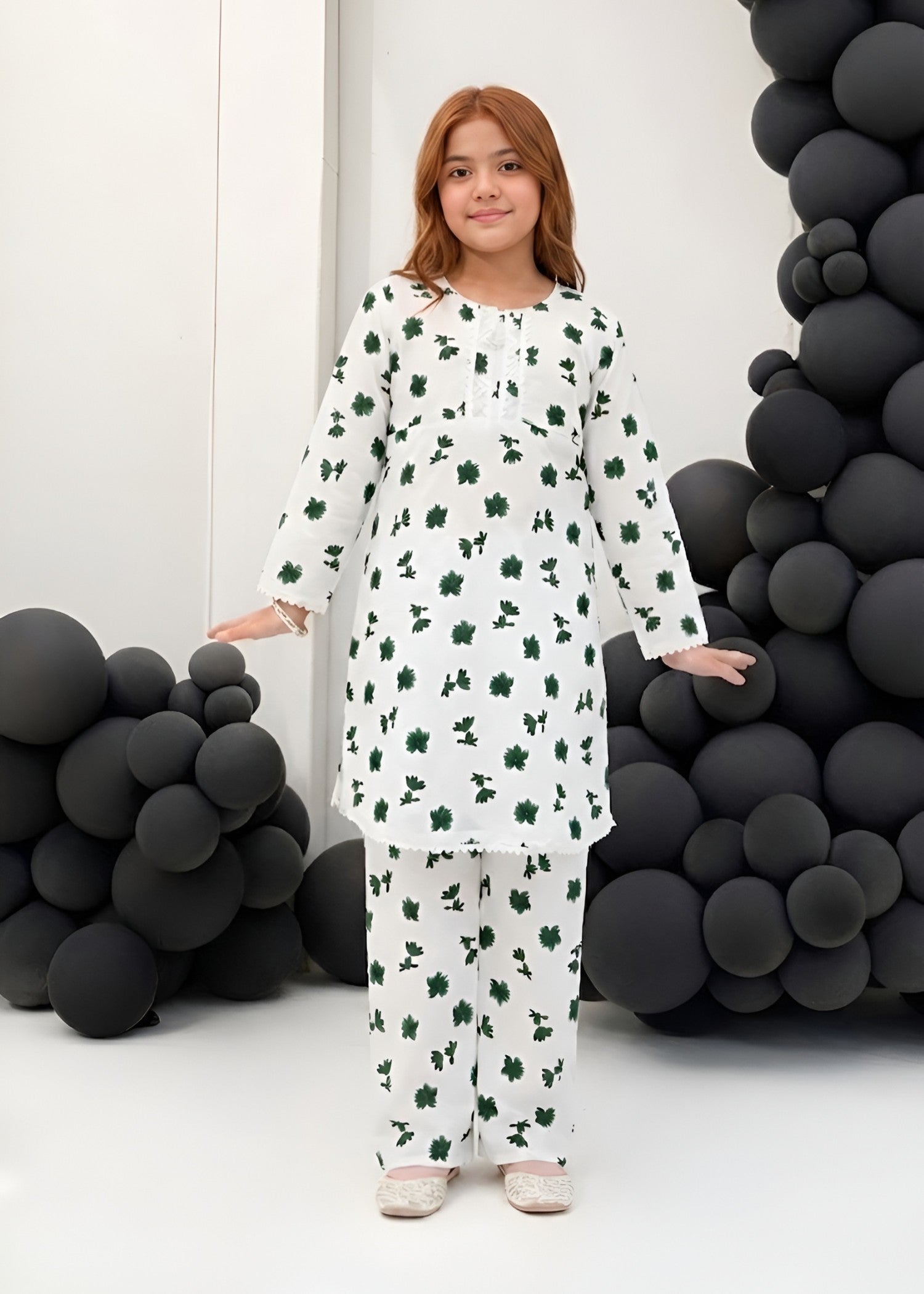 Co Ord Sets in Green, white