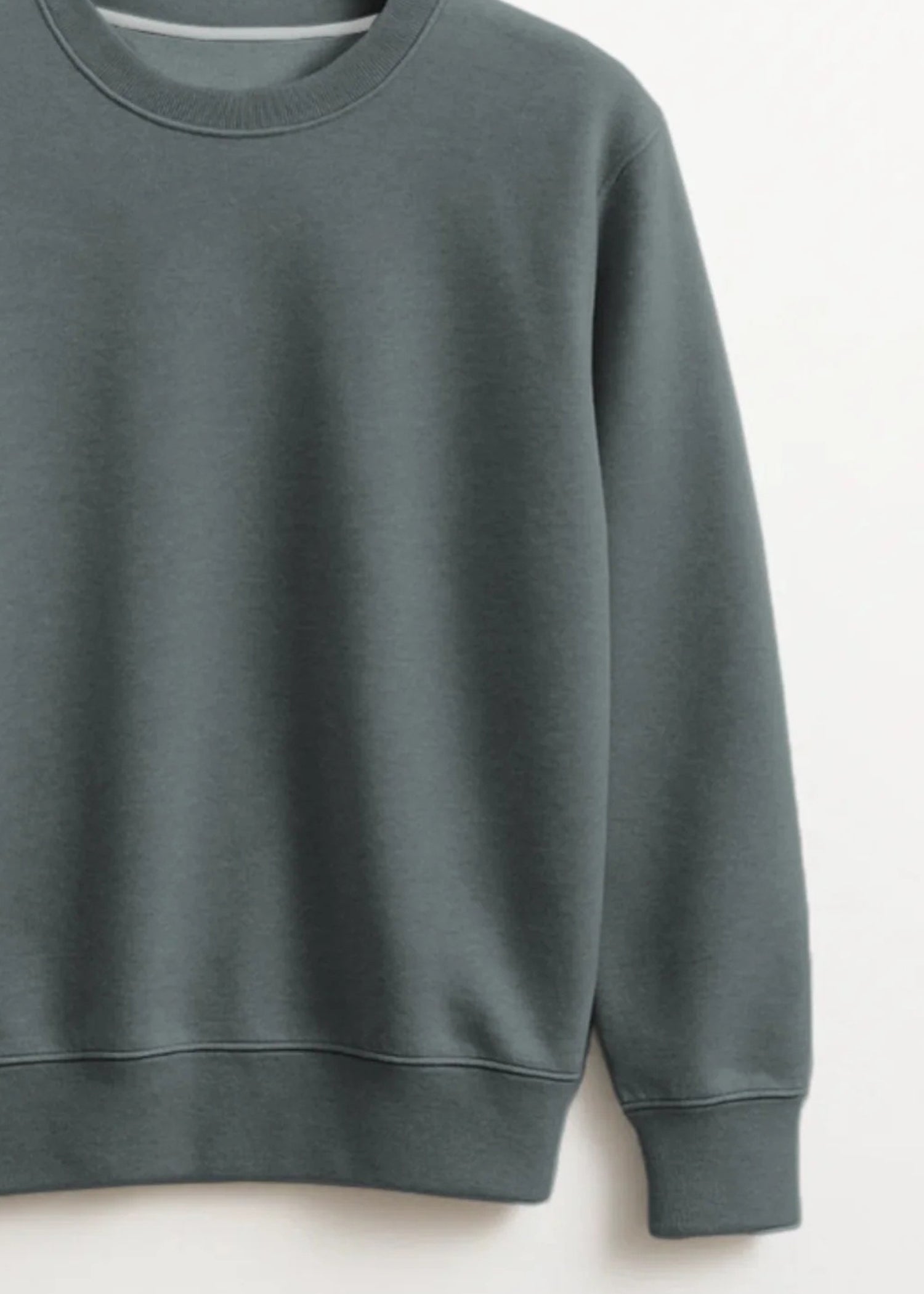 fleece Sweatshirt in Smoke grey