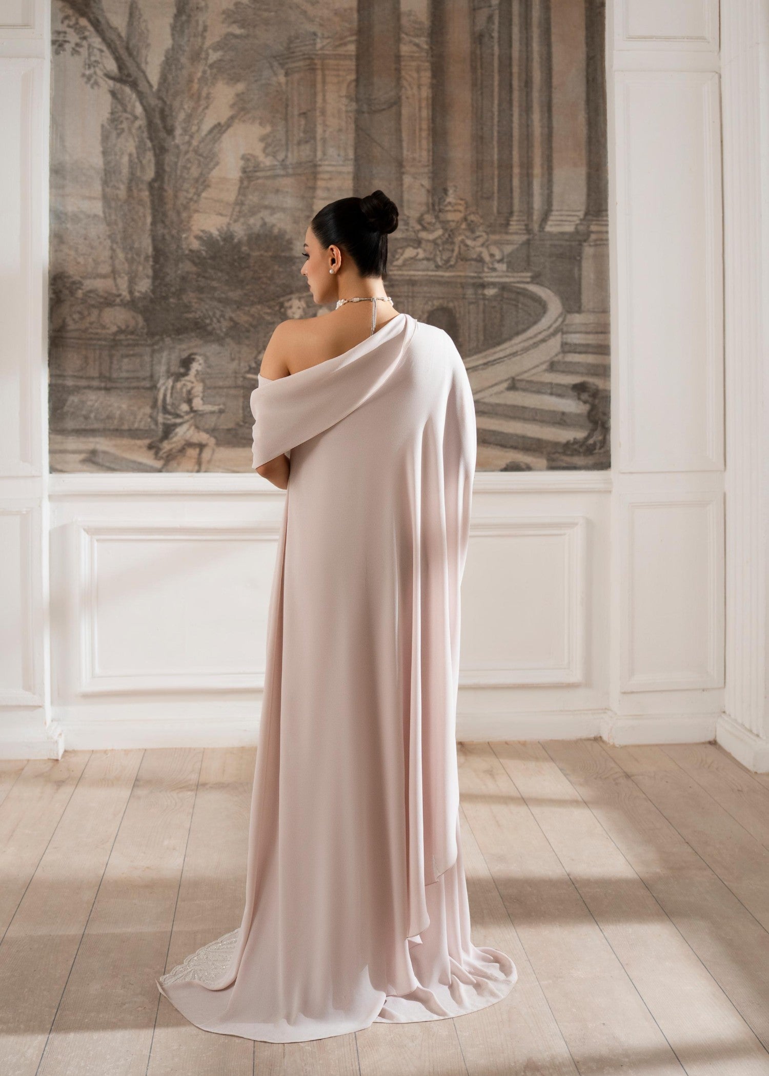 georgette Dress in Pink