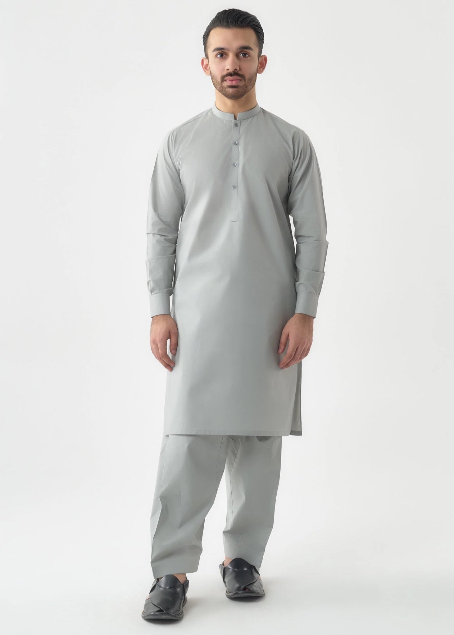 wash & wear Shalwar Kameez in Silver