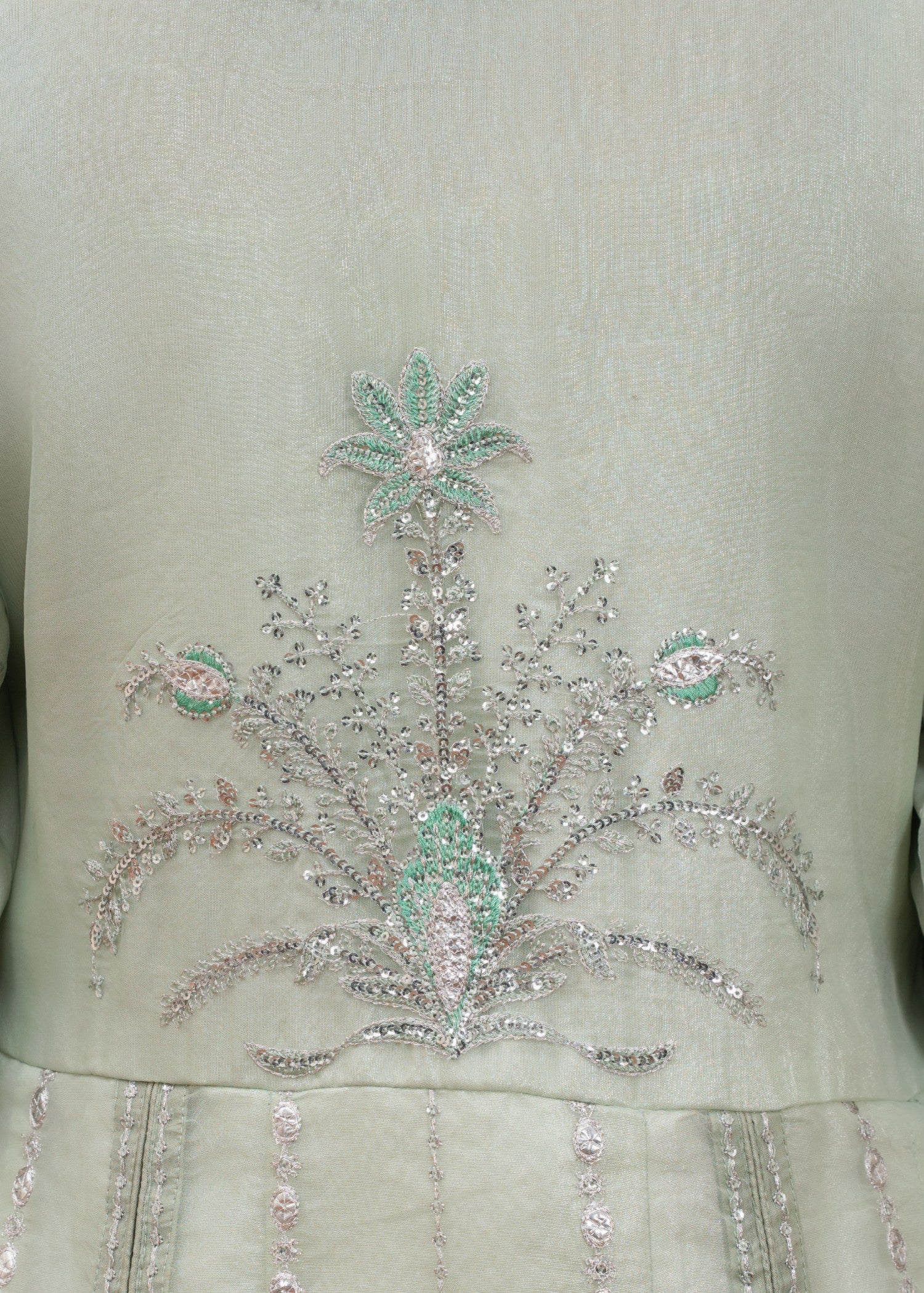 organza Maxi in Tea green