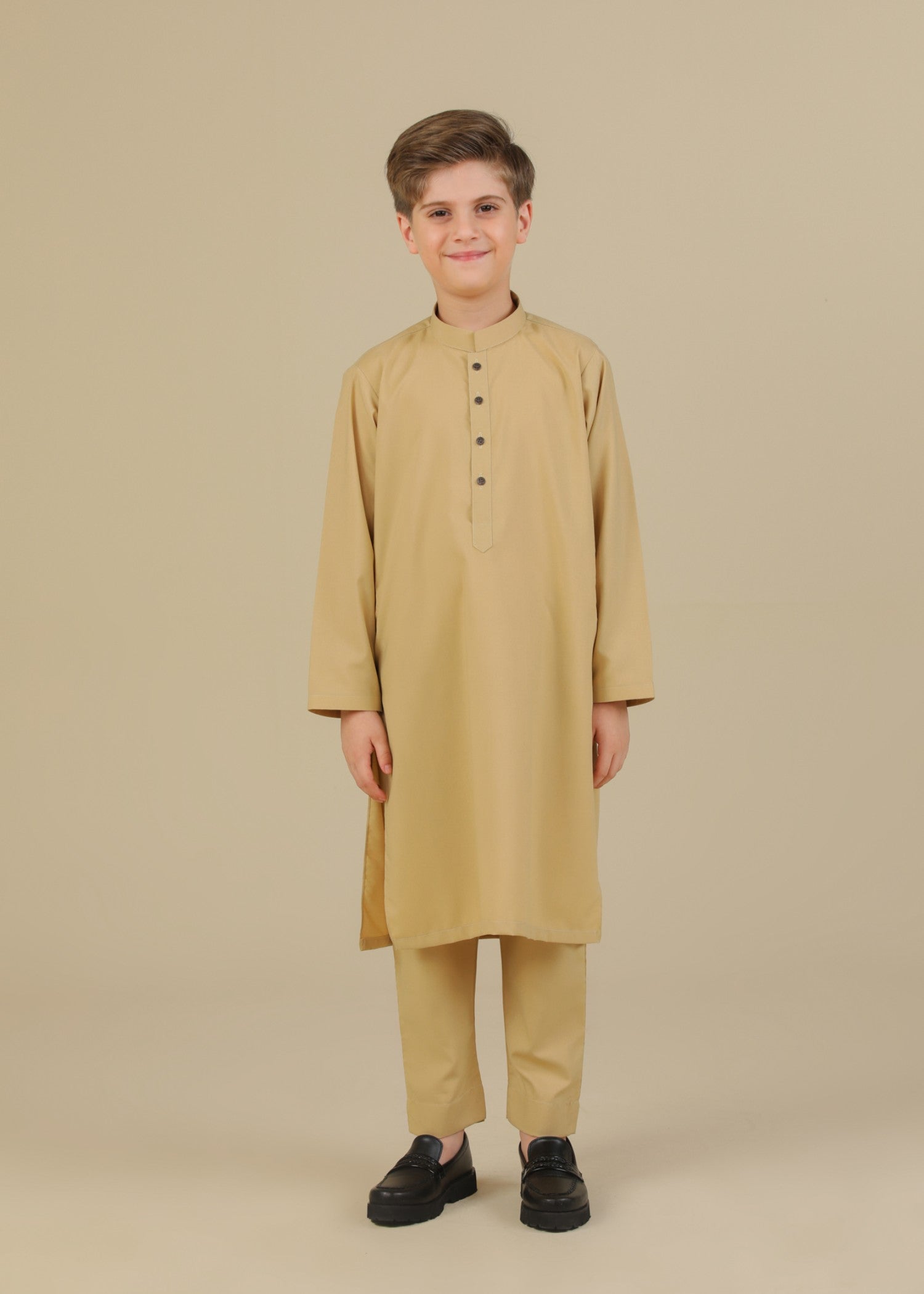wash & wear Kurta Set in Buttercream