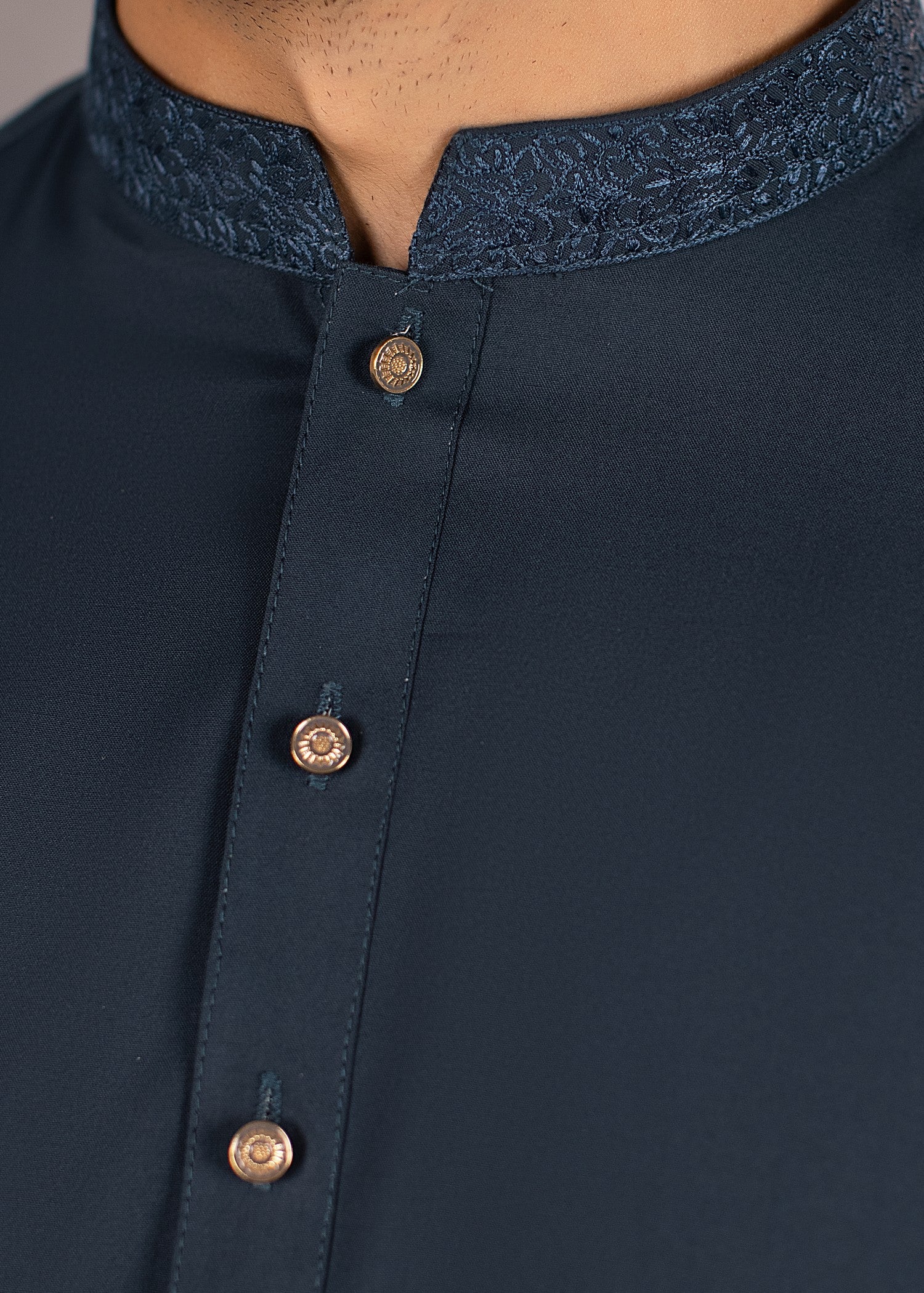 wash & wear Shalwar Kameez in Yale blue