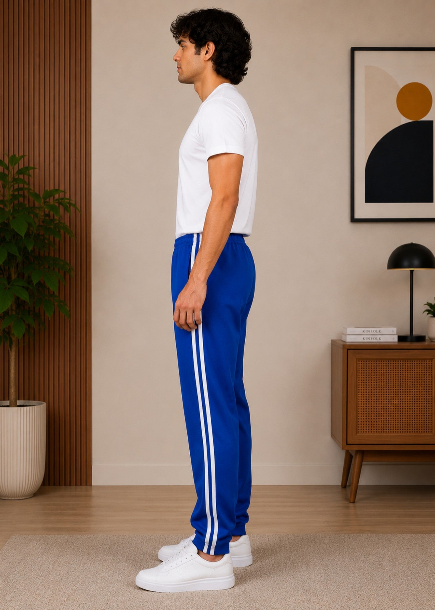 cotton Trousers in Blue