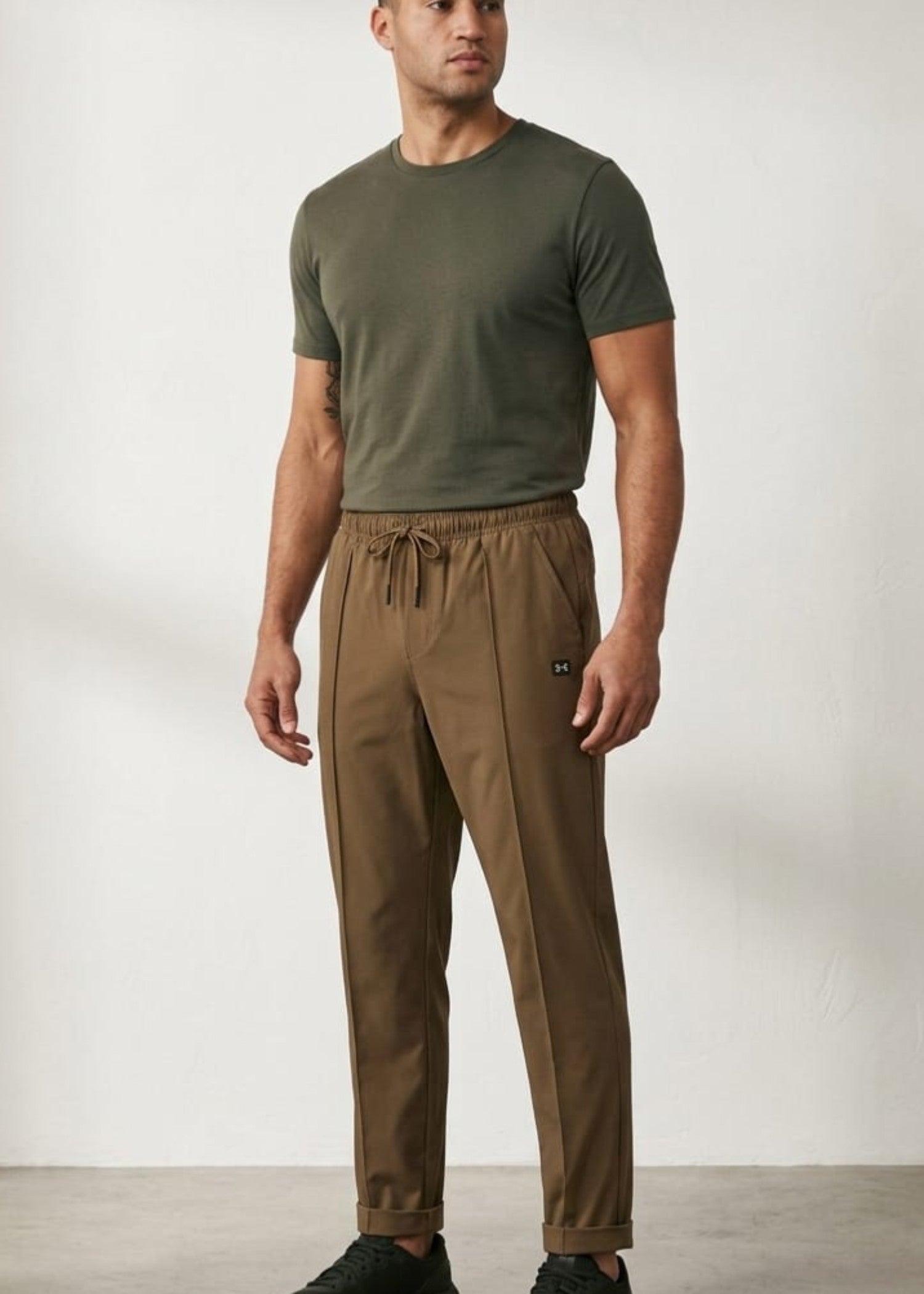 cotton Trousers in Brown