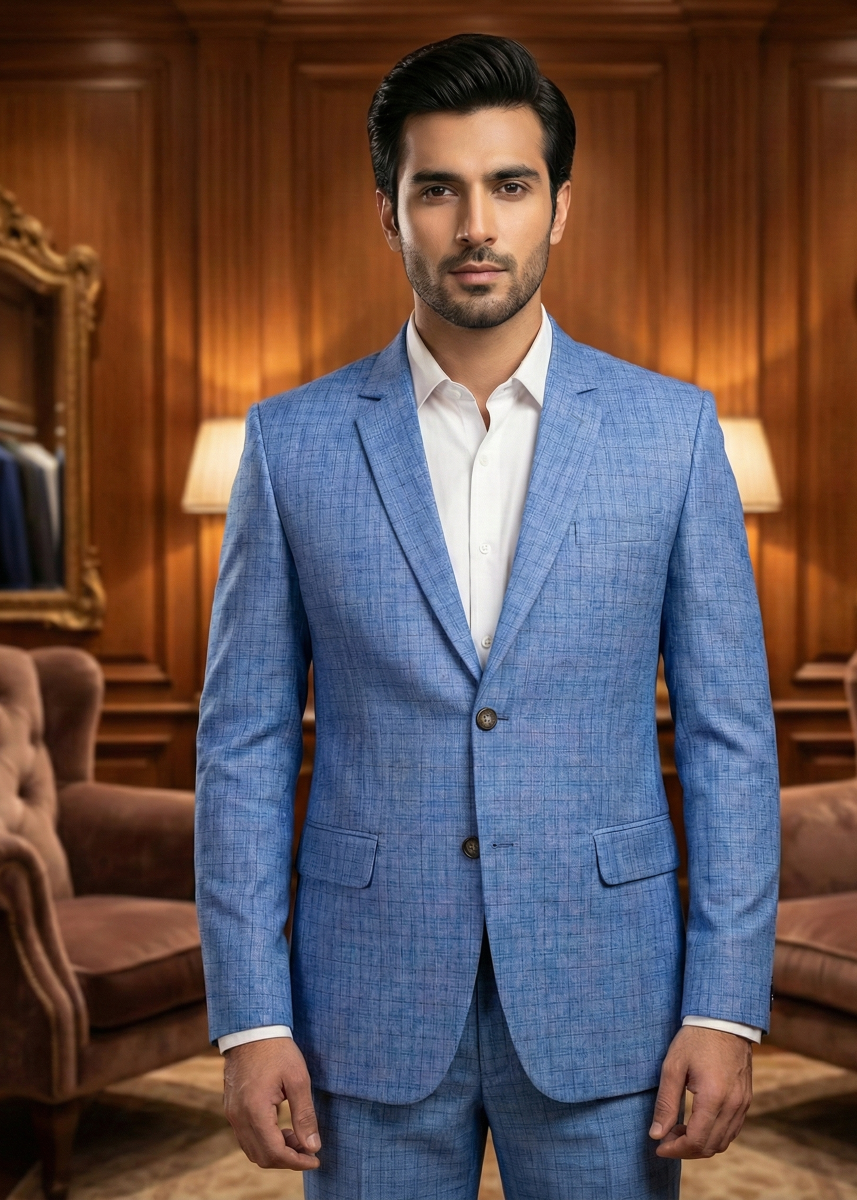 tropical Suits in Light blue