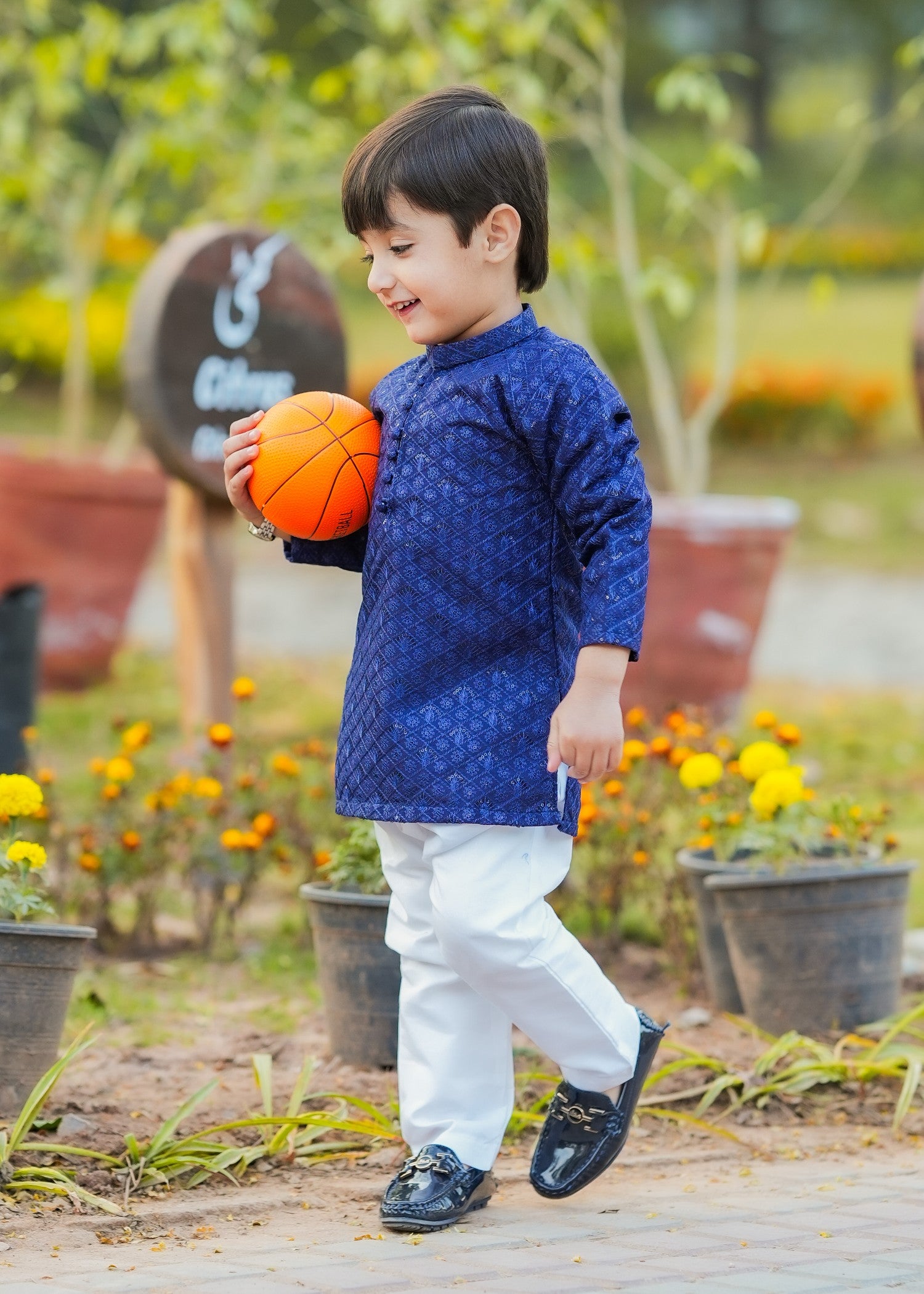 masuri Kurta in Cobalt blue