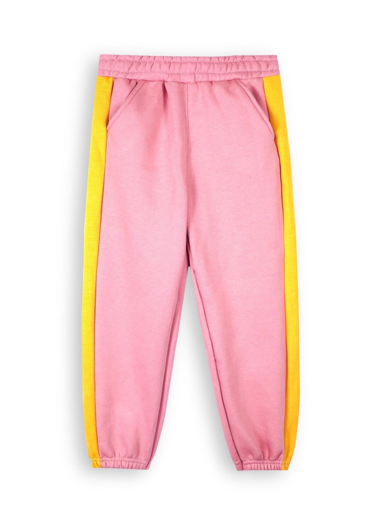 fleece Tracksuit in Grey, pink