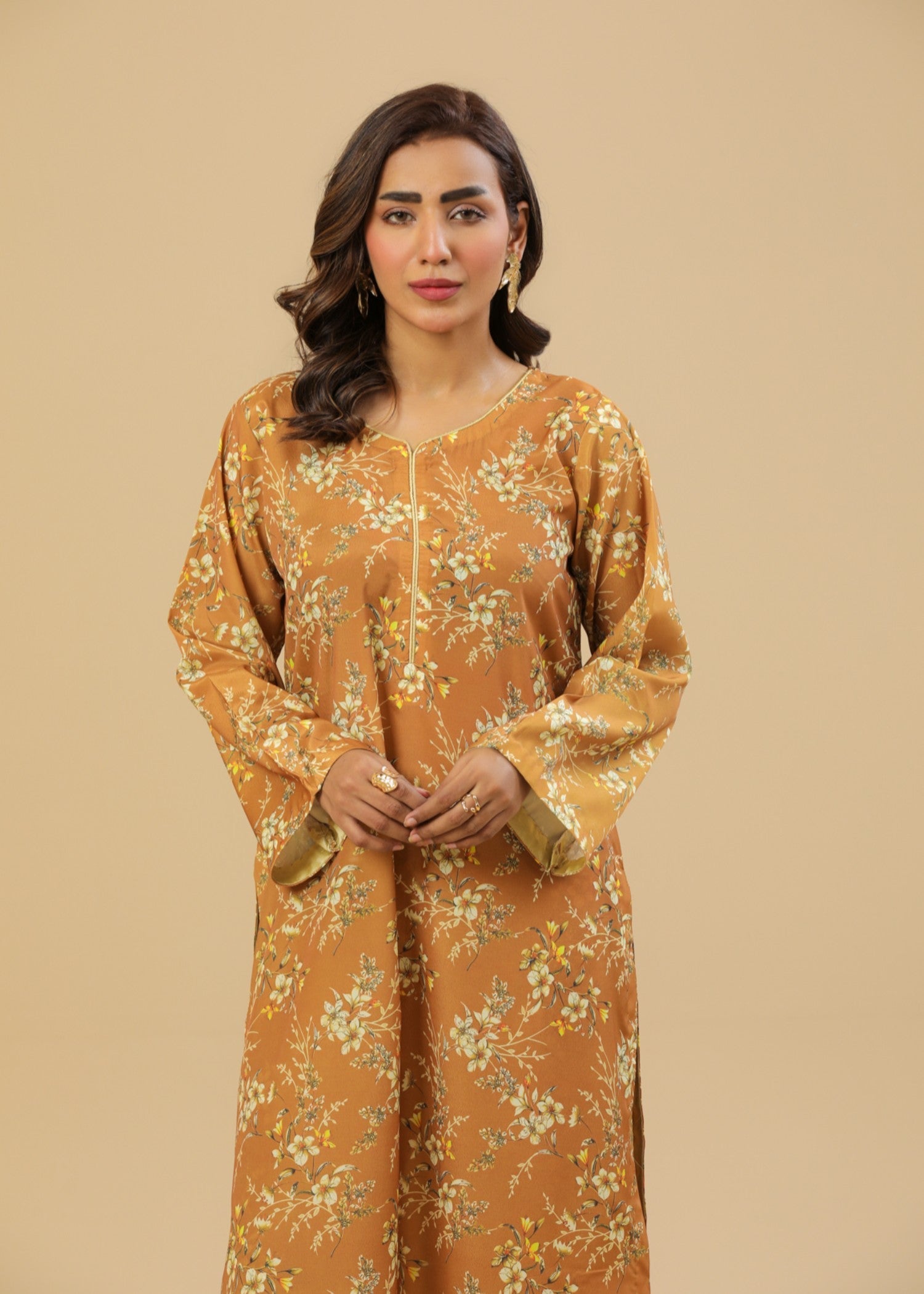 crepe Co Ord Sets in Honey