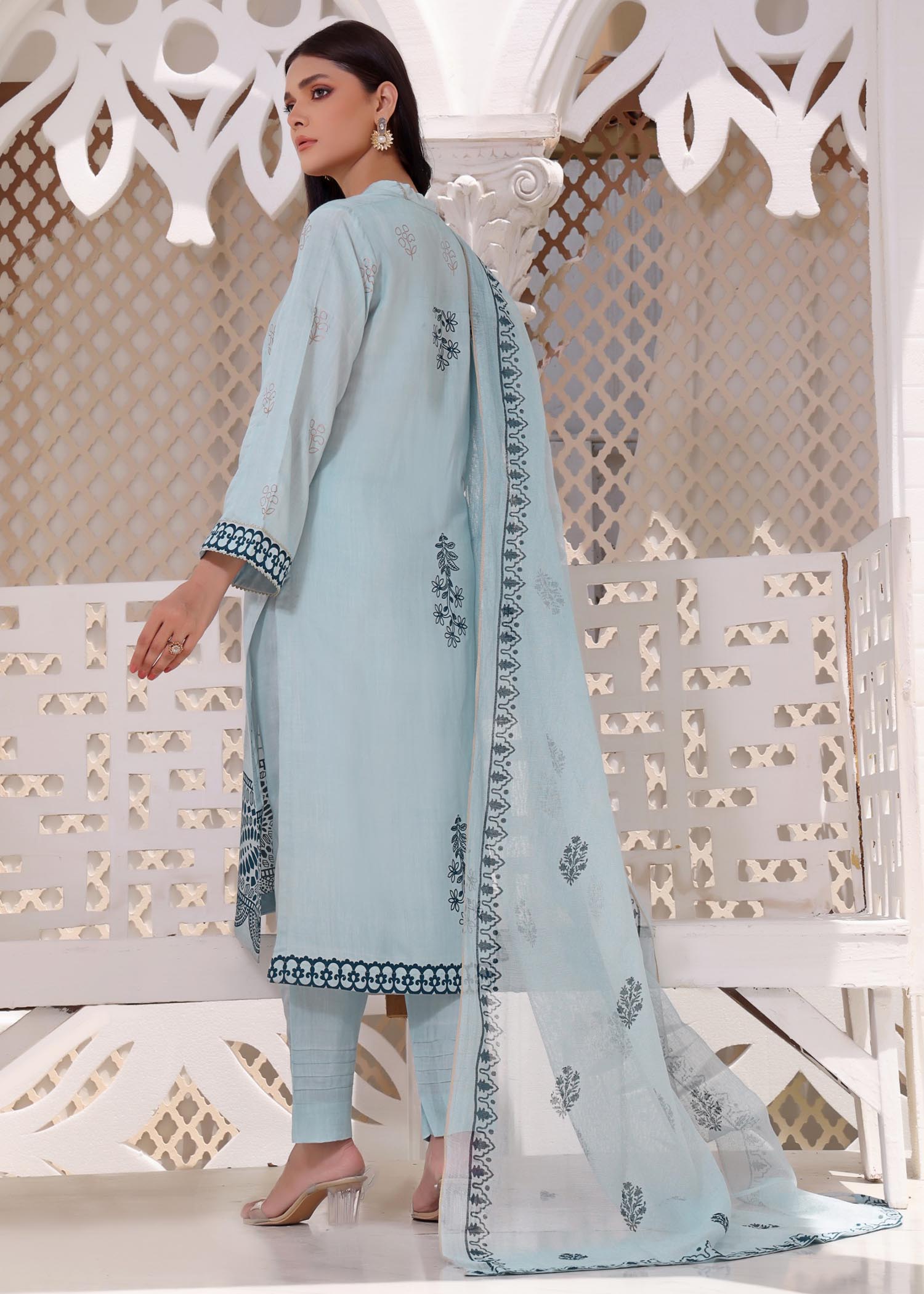 silk Unstitched in Aquamarine