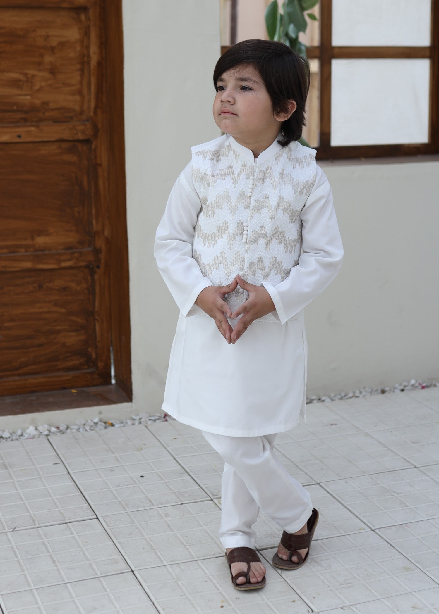 suiting Waistcoat in Ivory