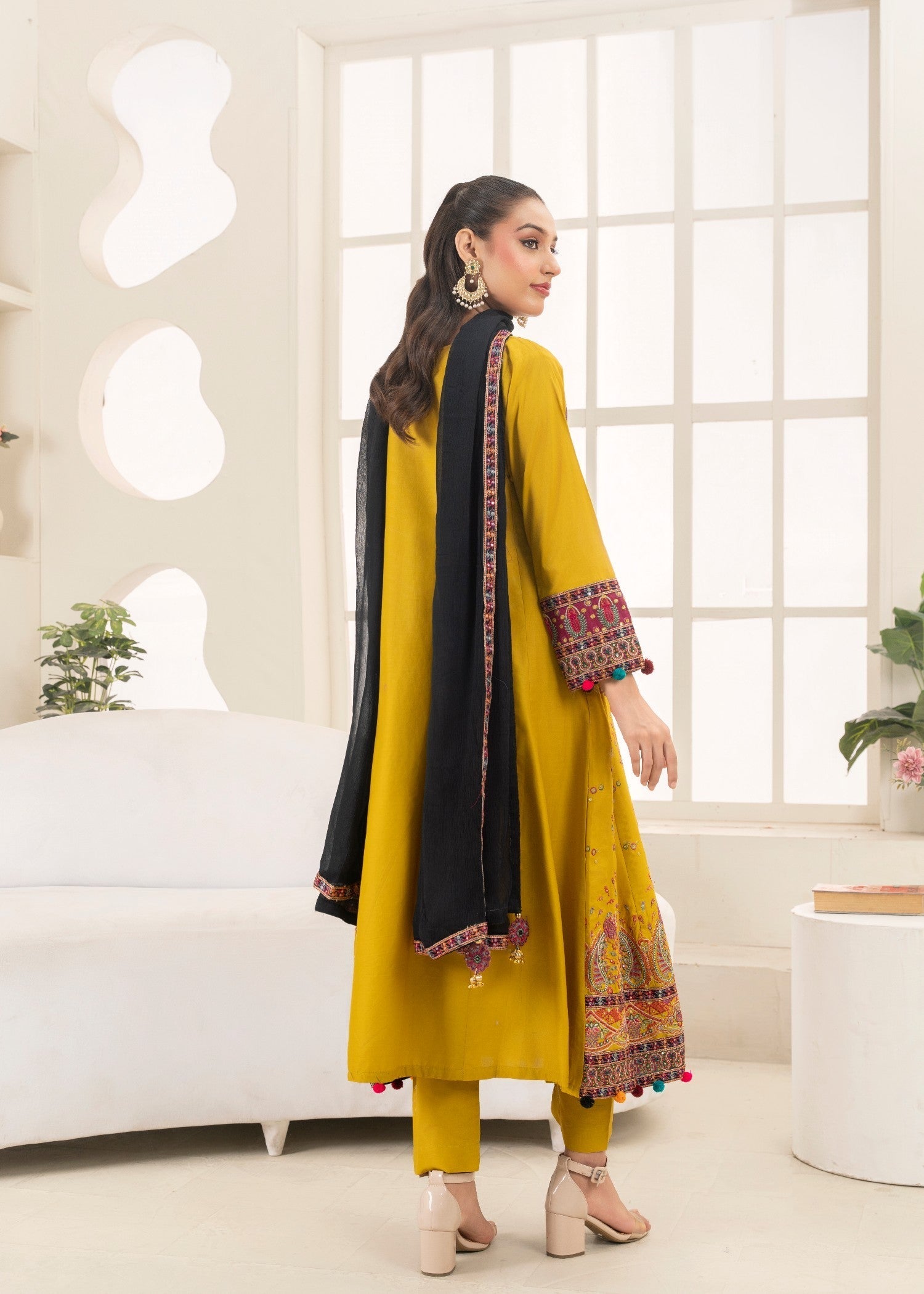 cotton Pishwas in Jasmine