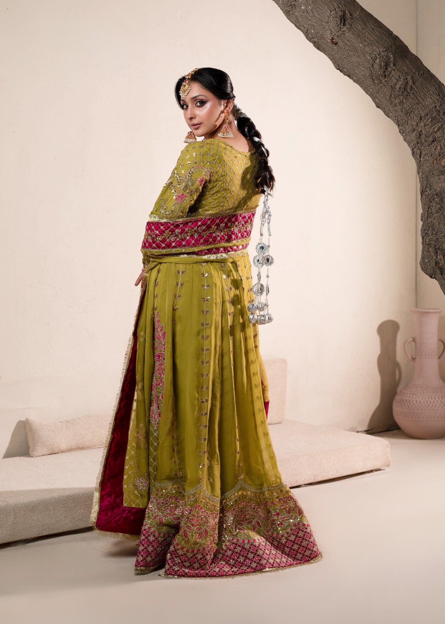 chiffon Maxi in Pear