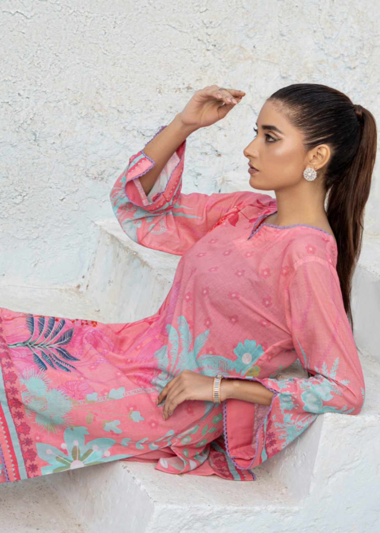 lawn Co Ord Sets in Pink