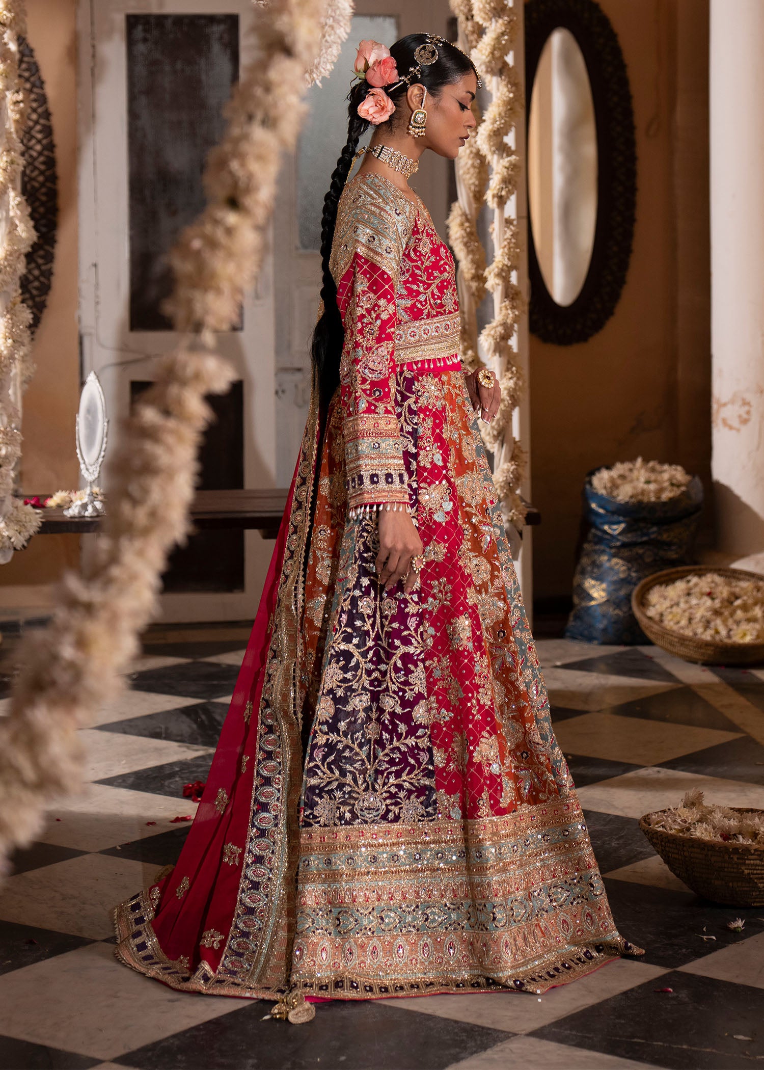 charmuse/shamooz Lehenga in Multi