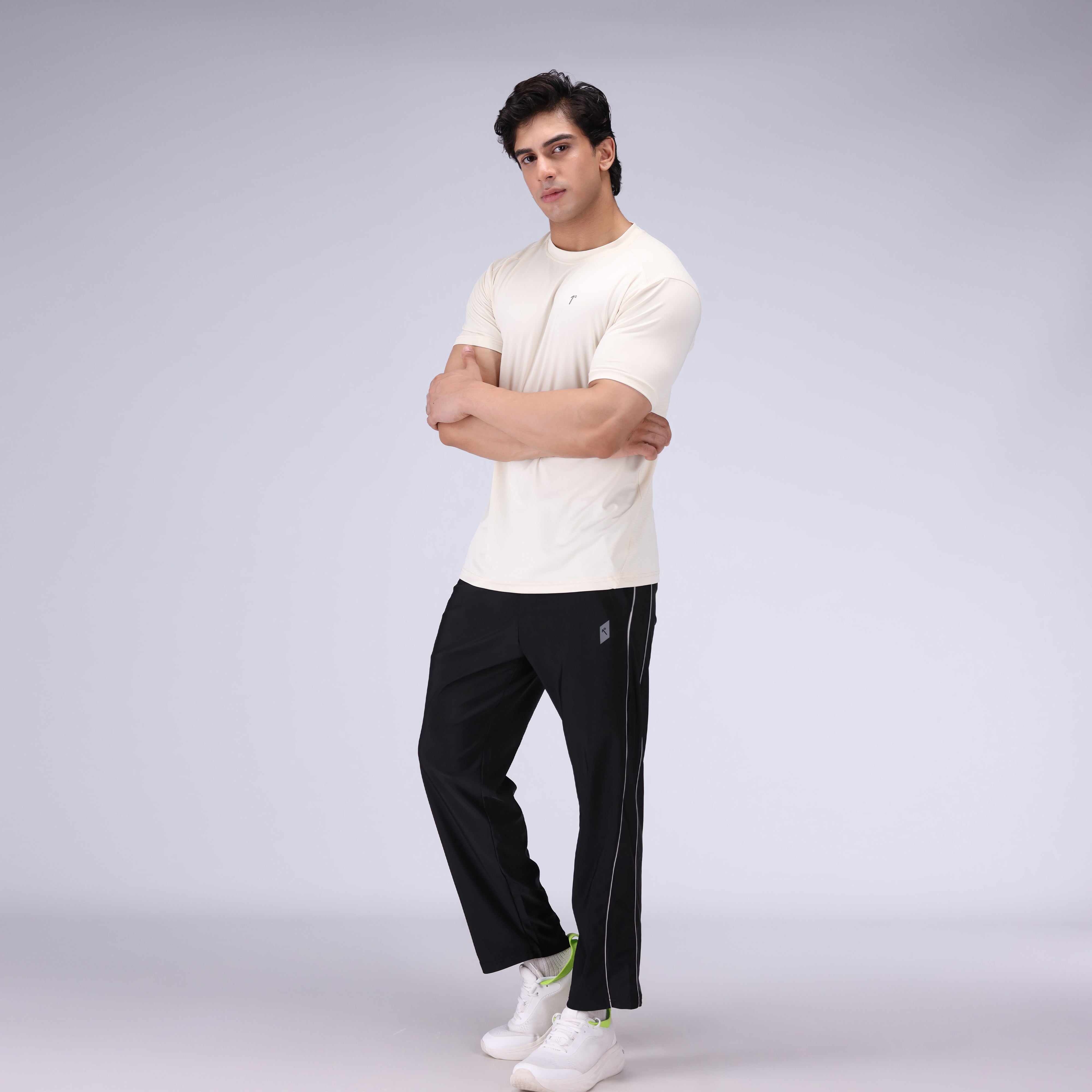 polycotton T Shirt in Off-white