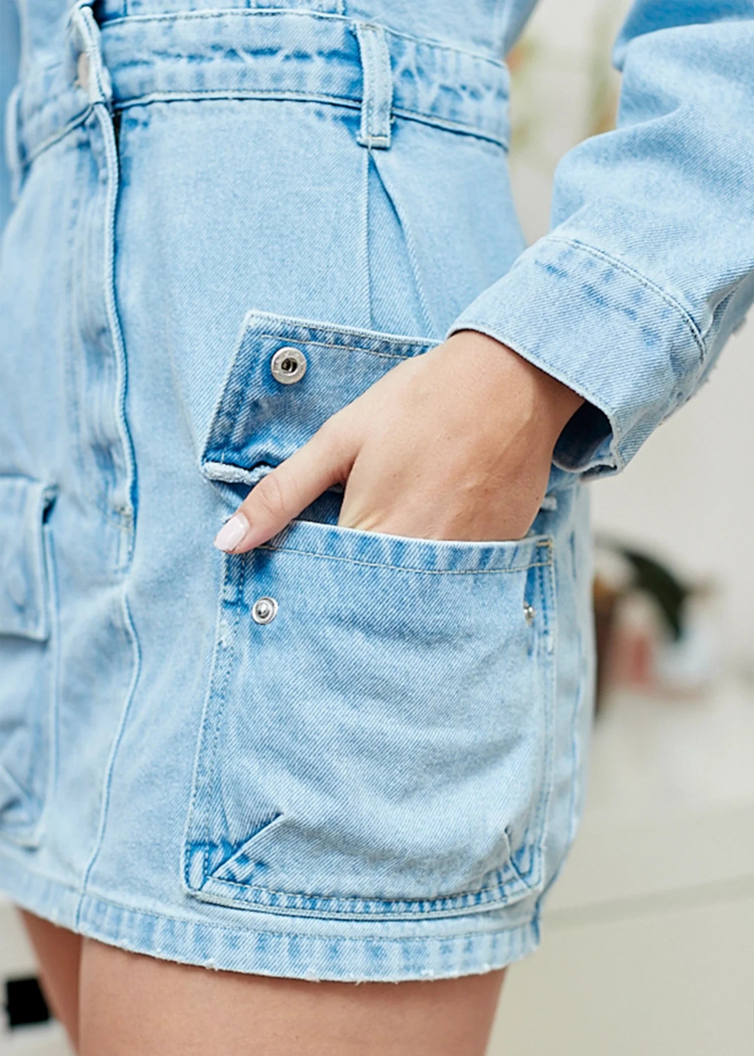 denim Dress in Blue