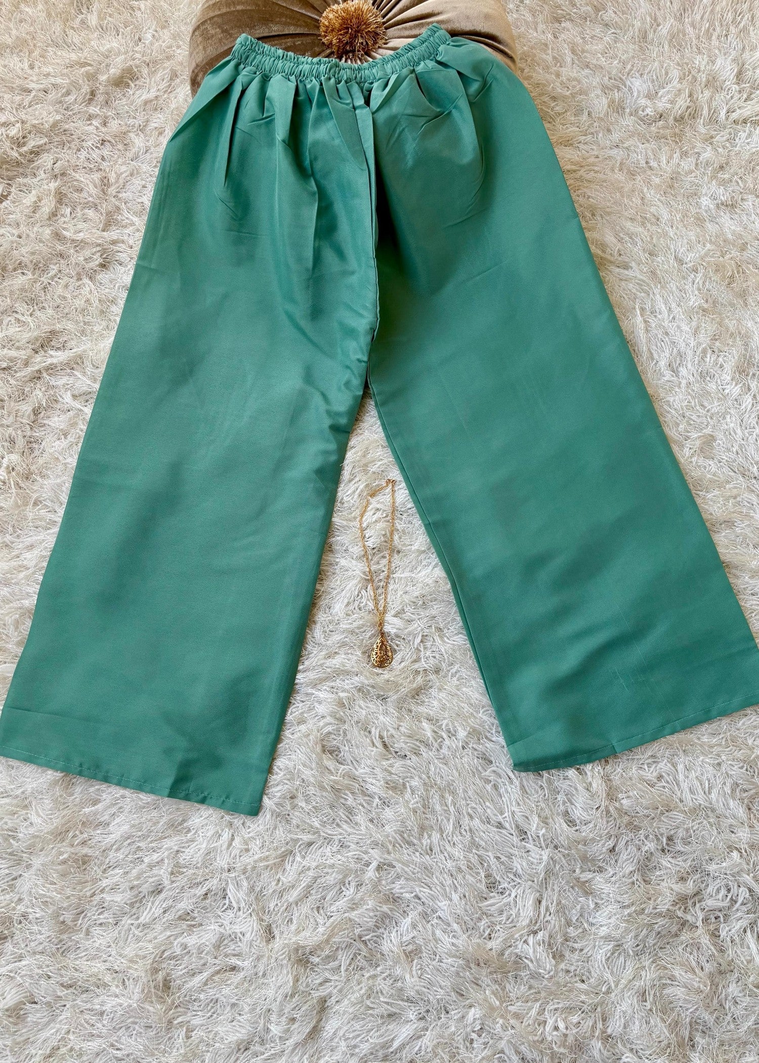 blended grip silk Co Ord Sets in Sea green