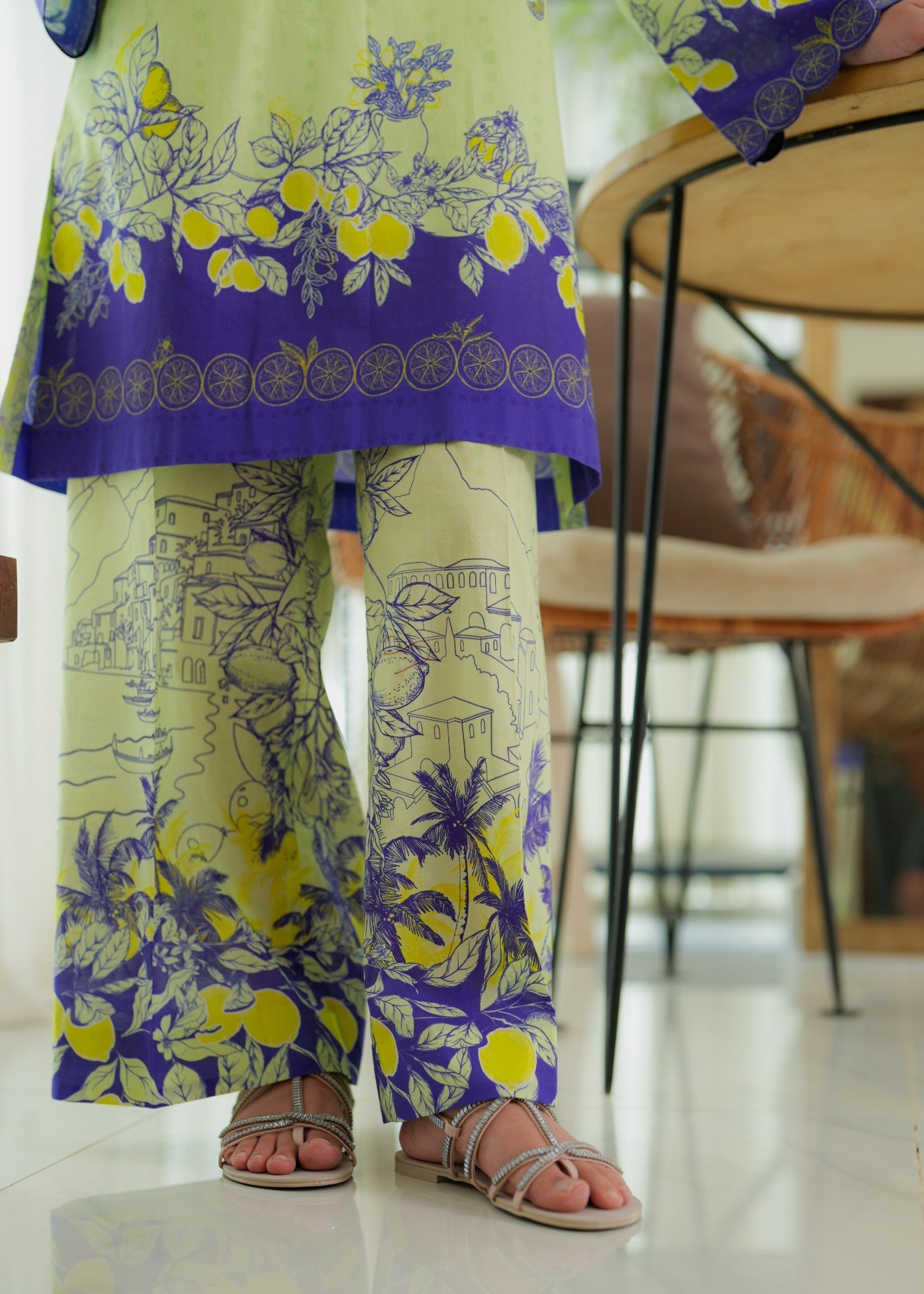 lawn Co Ord Sets in Light yellow