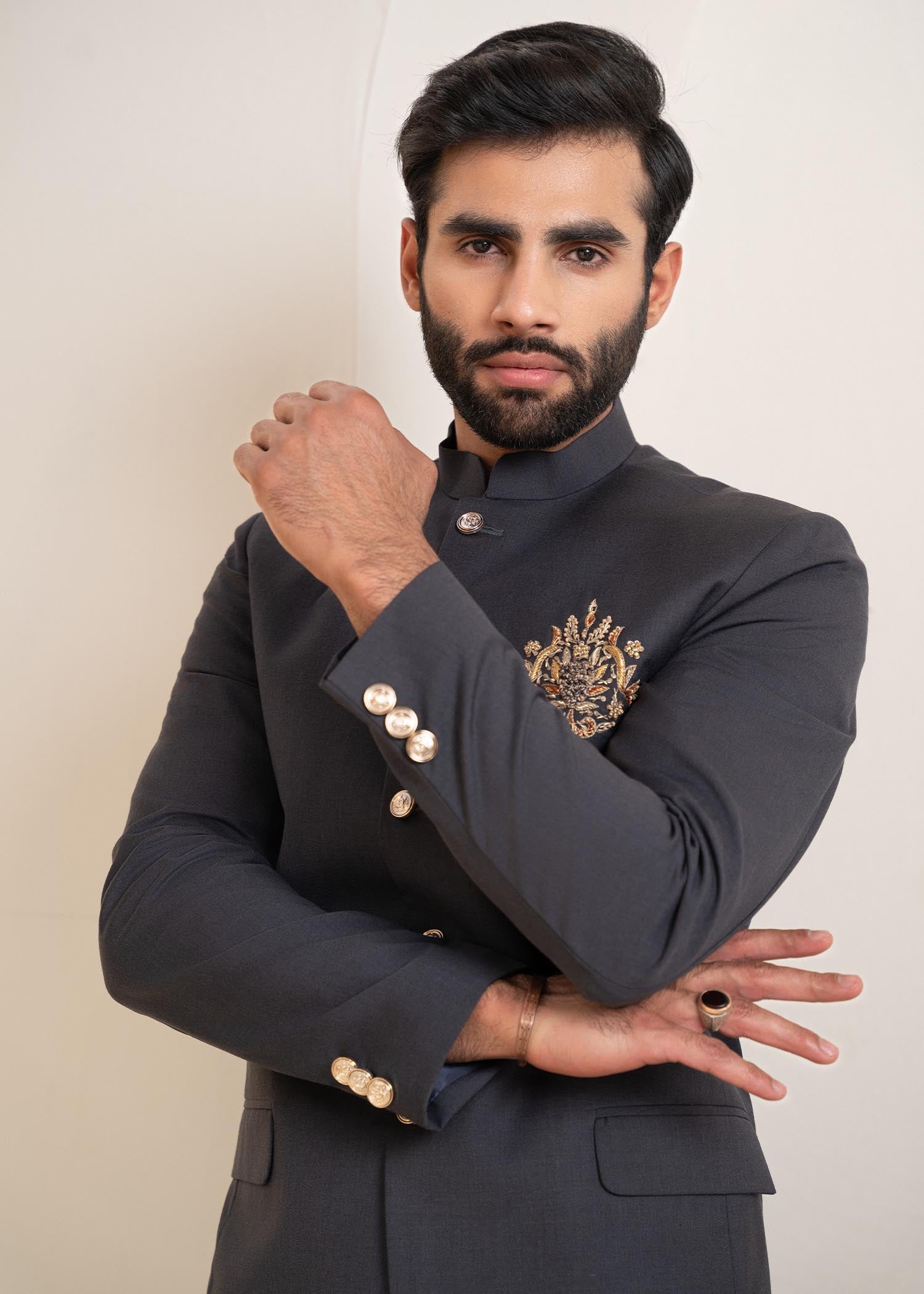 tropical Prince Coat in Grey