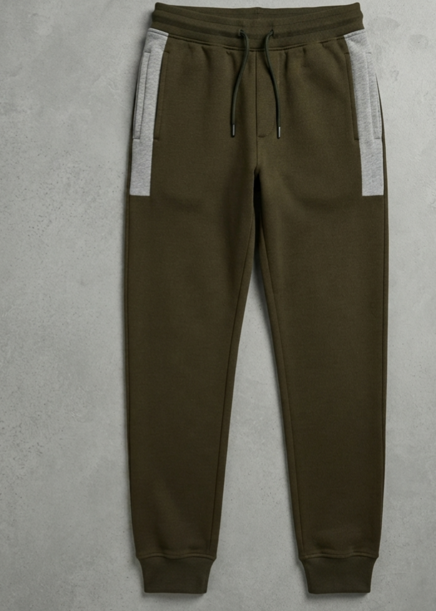 cotton Jogger Pants in Army green