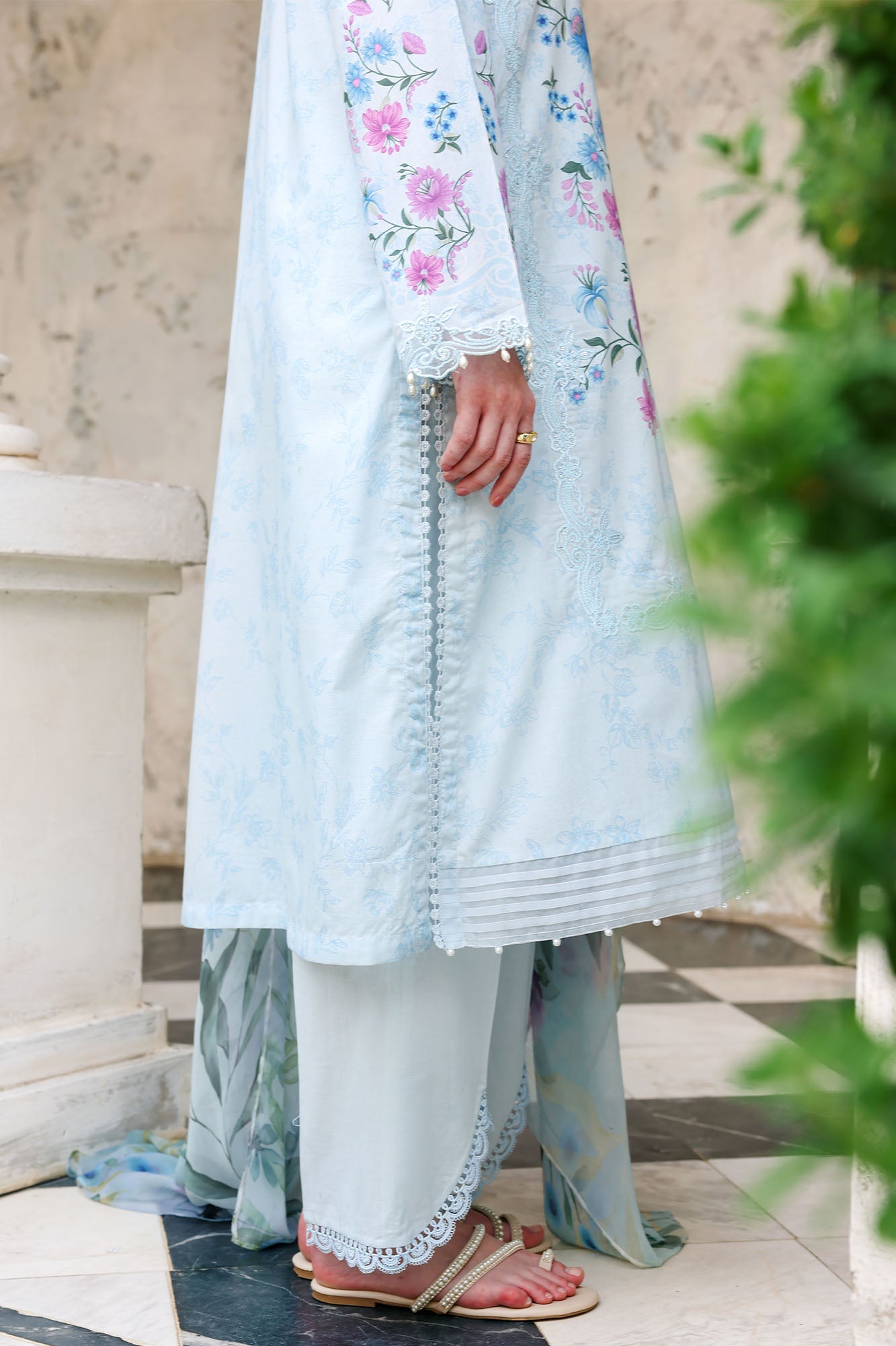 Eid Lawn Edit – Aqua Glint