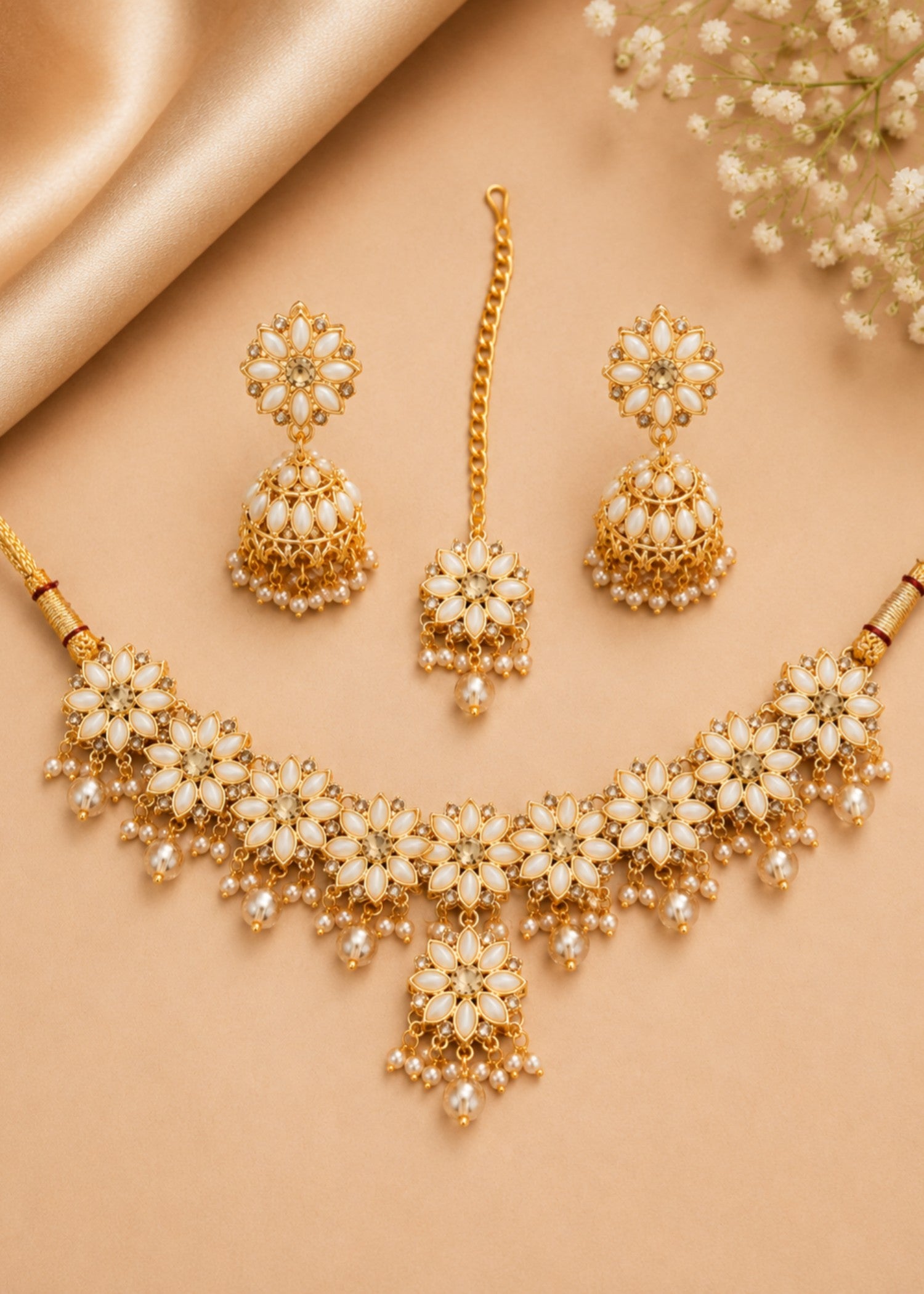Jewelry Set in Gold Color by - Trendy Women Jewelry Set MBM1693