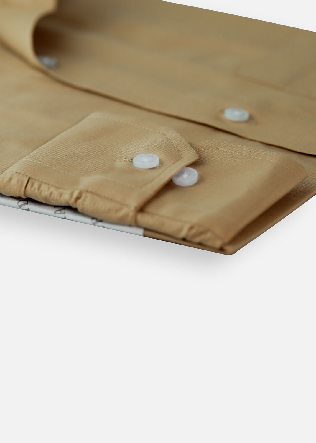 cotton Formal Shirt in Tan brown