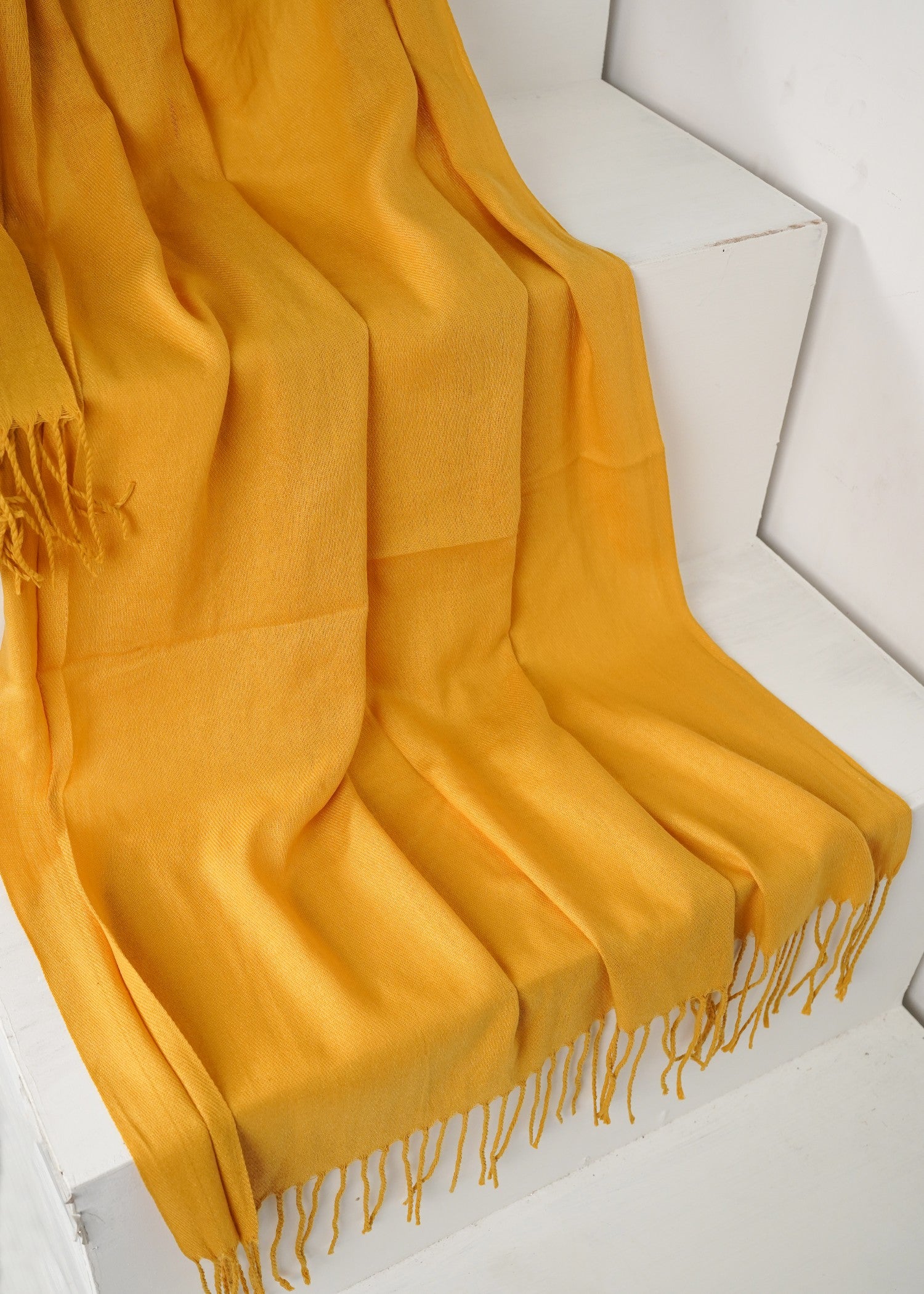 cashmere wool Hijab in Yellow