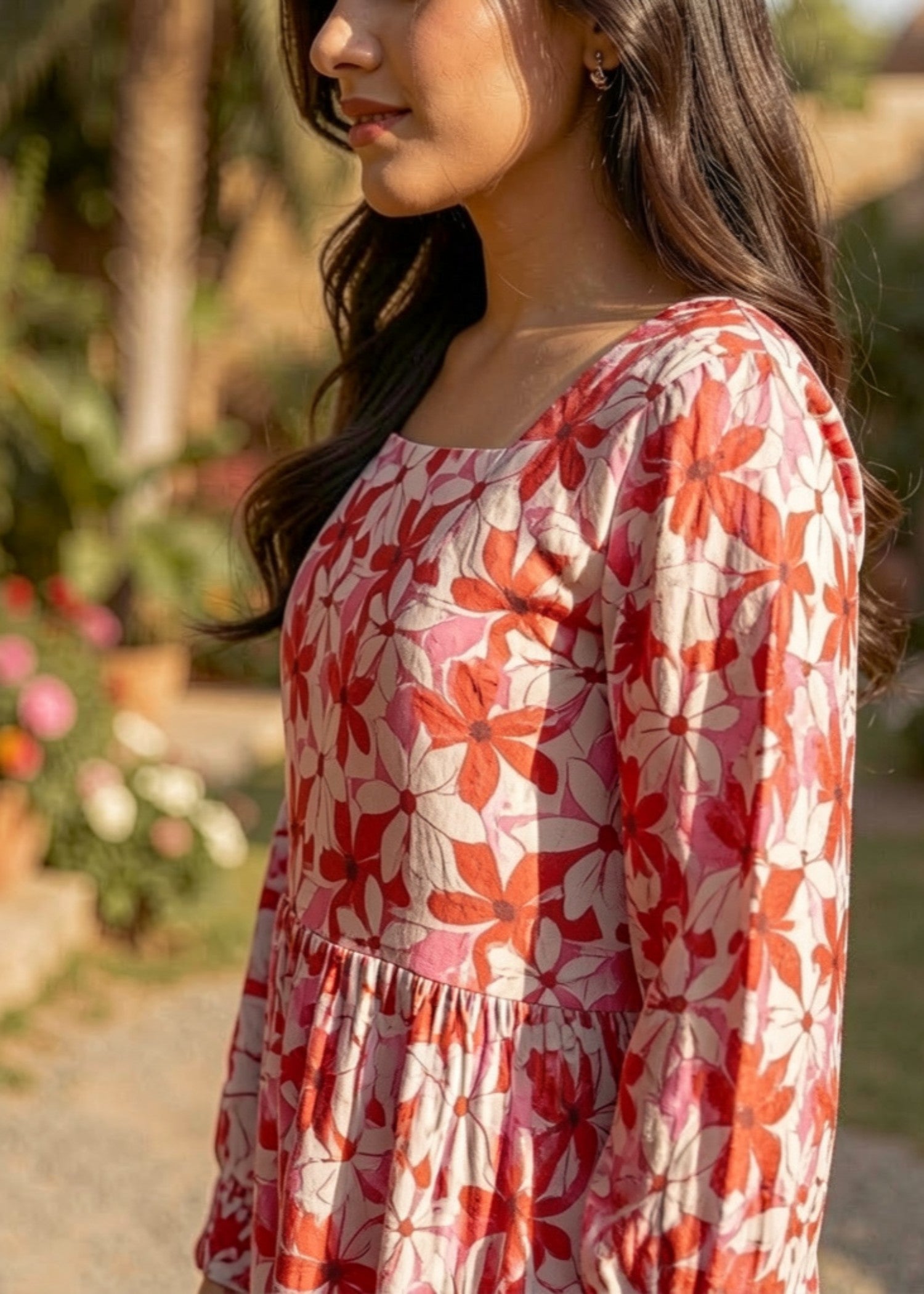 lawn Maxi in Red