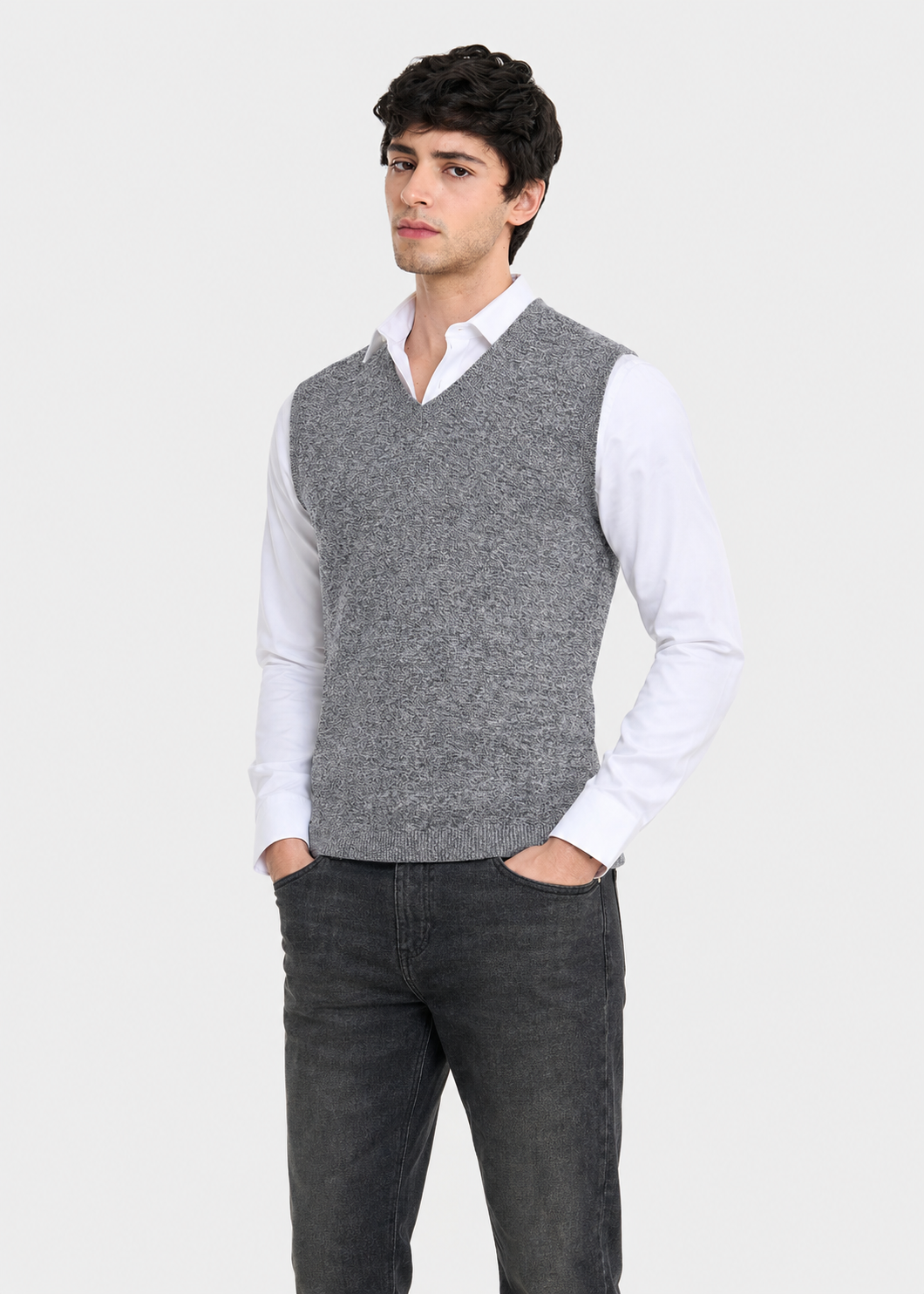 wool Sweater in Charcoal