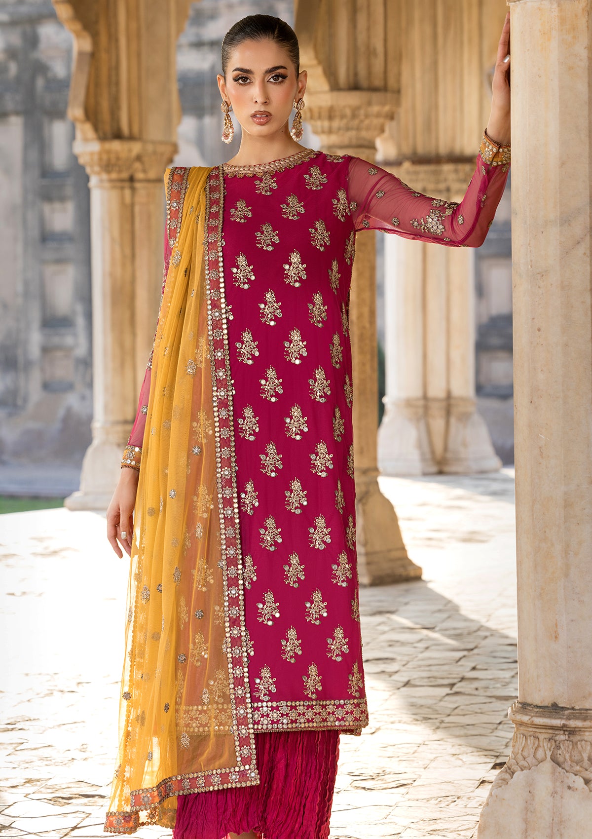 net Unstitched in Red